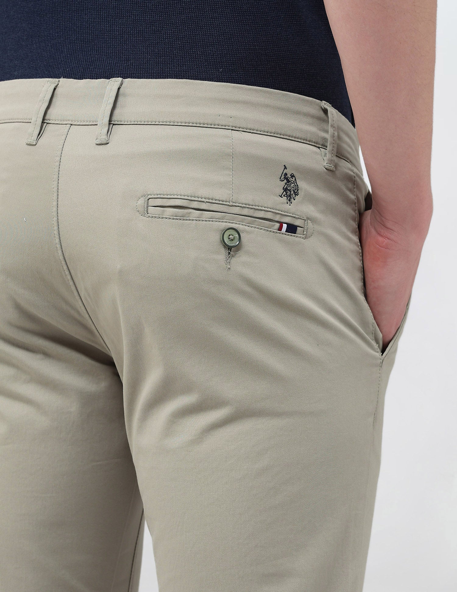 Denver Slim Fit Satin Trousers - Image 8