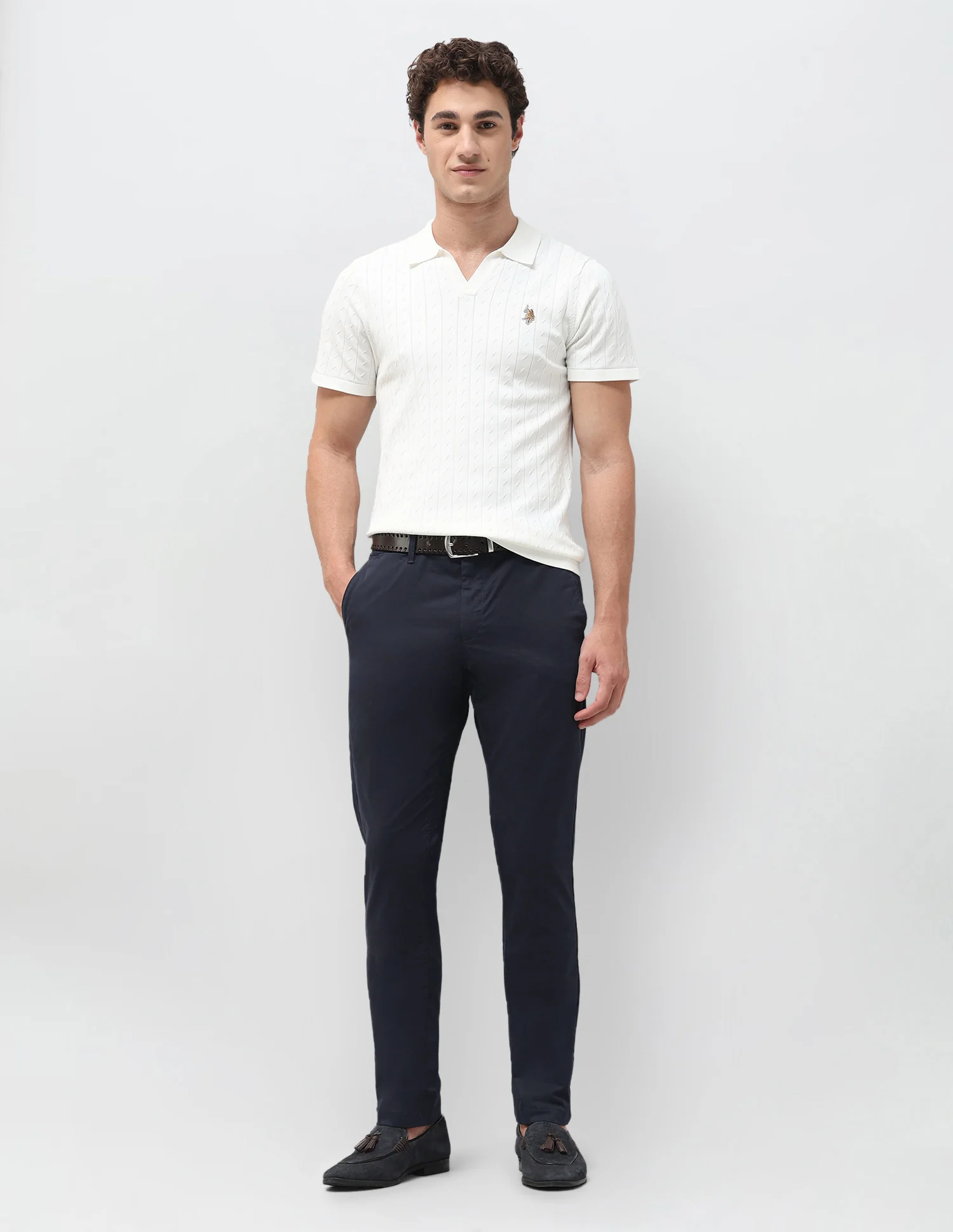 Denver Slim Fit Satin Trousers - Image 3