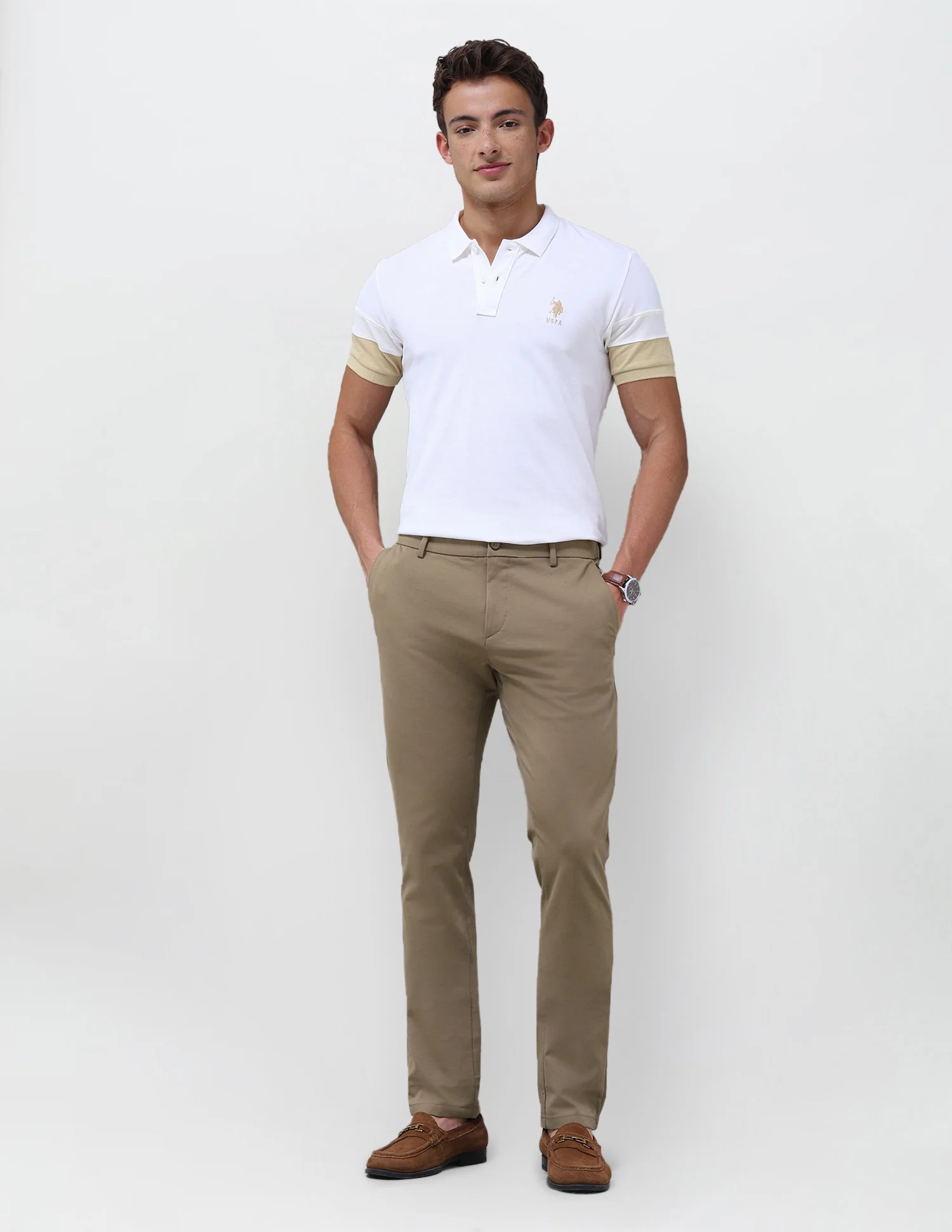 Denver Slim Fit Satin Trousers - Image 3