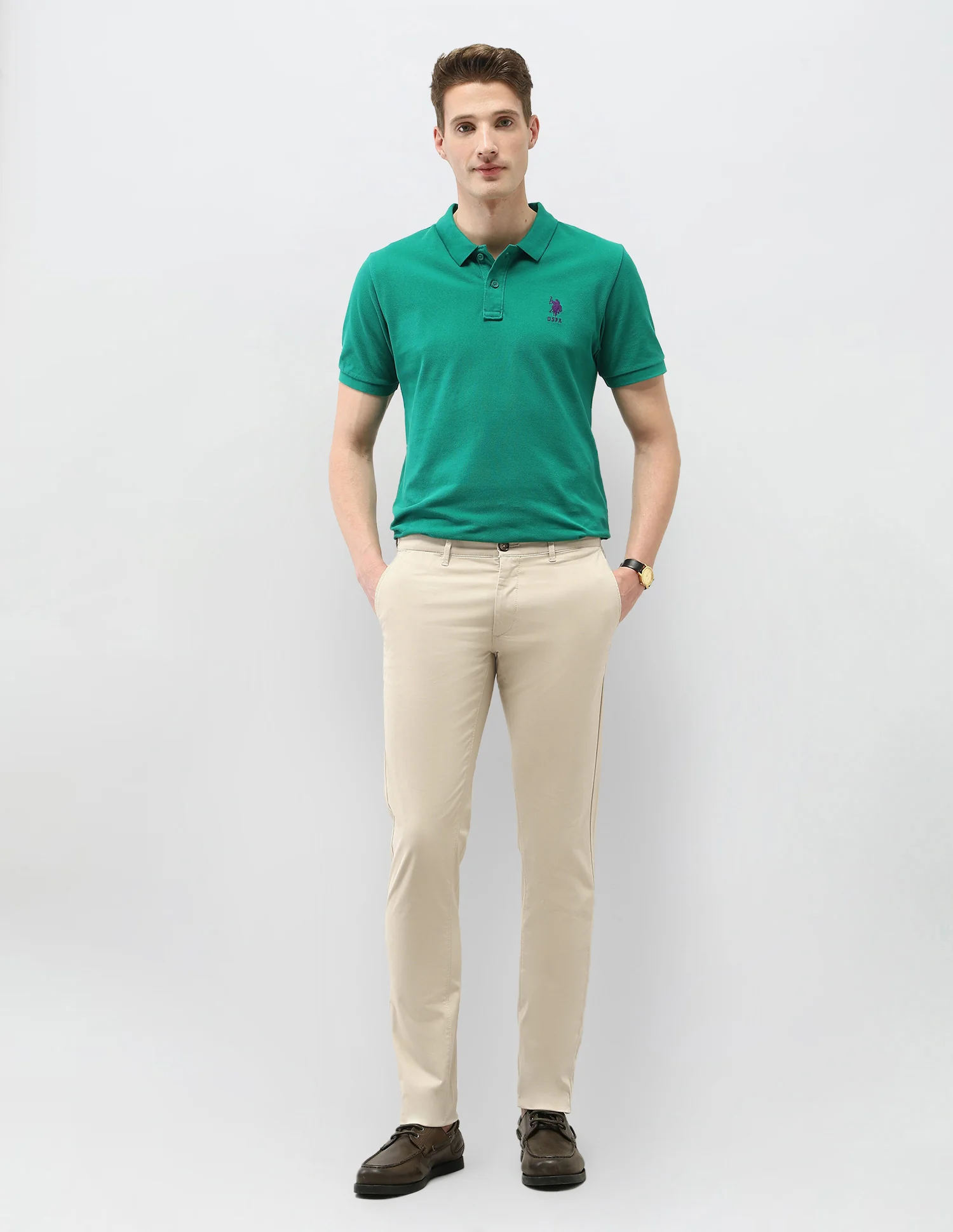 Denver Slim Fit Satin Trousers - Image 3