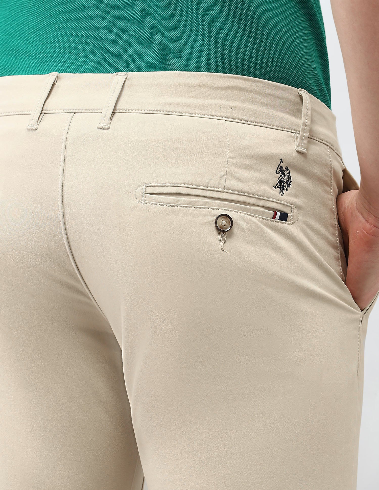 Denver Slim Fit Satin Trousers - Image 8