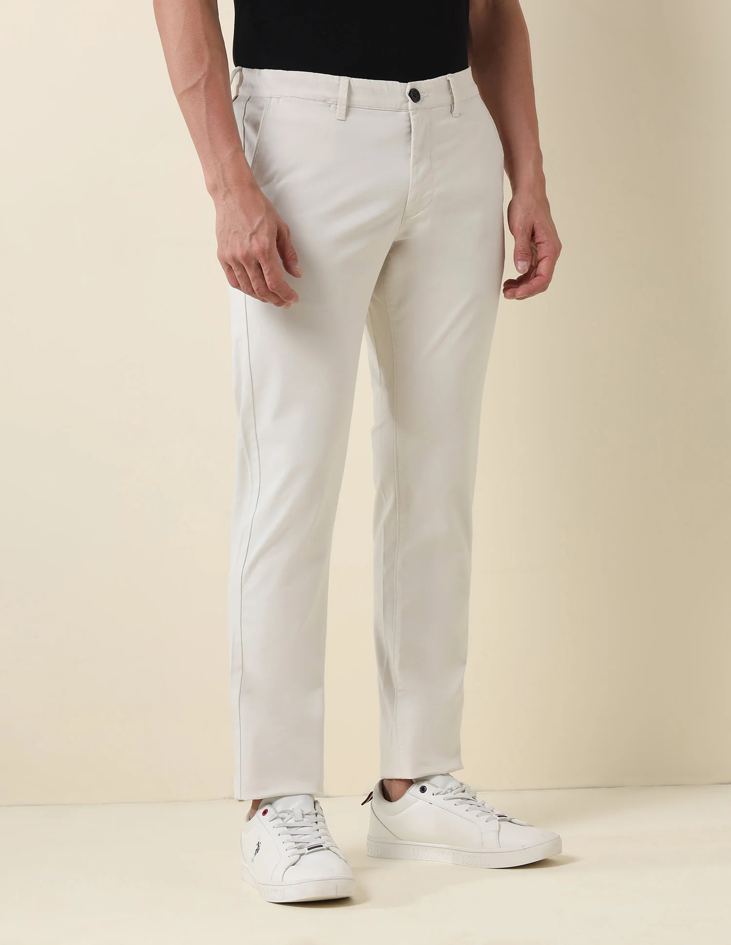 Denver Slim Fit Satin Trousers - Image 4
