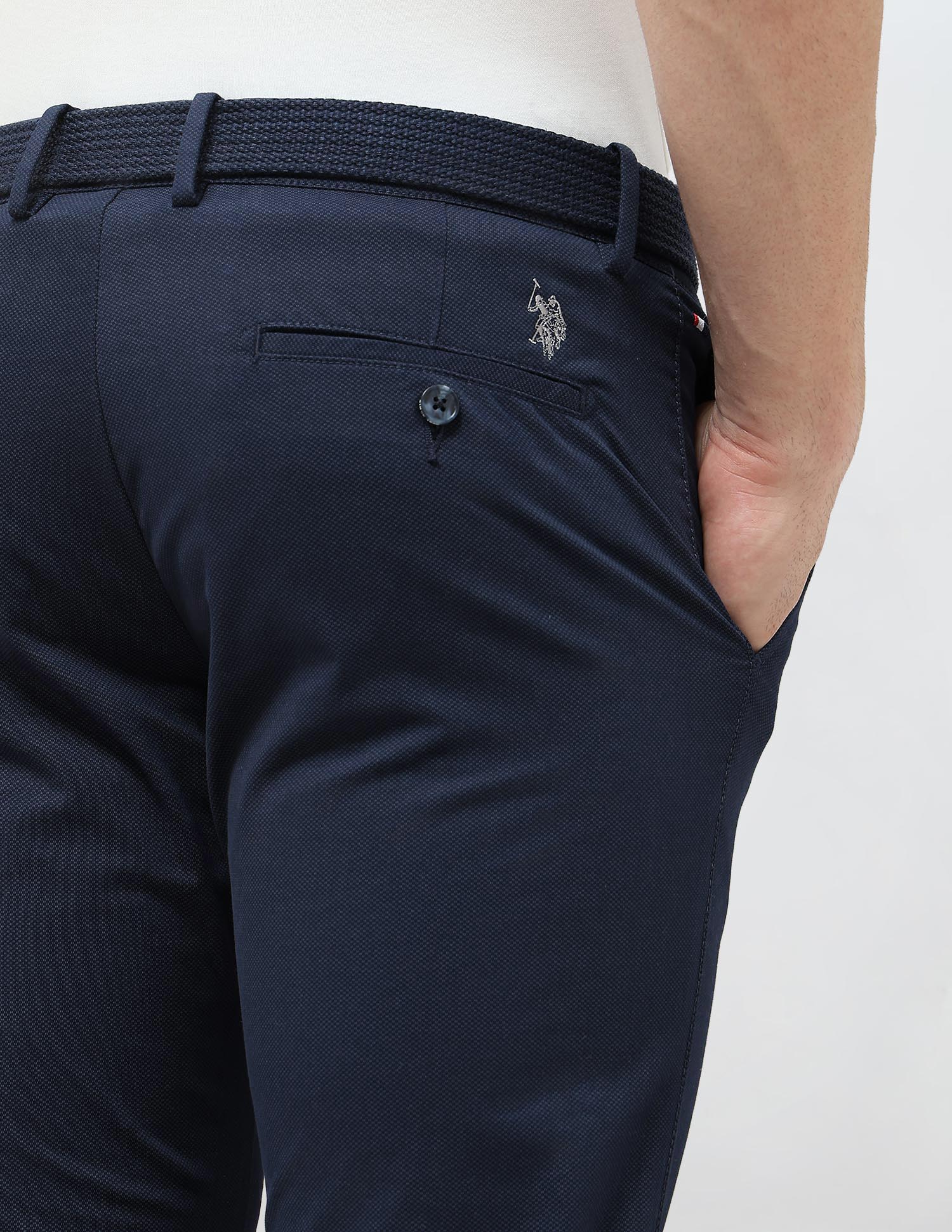 Denver Slim Fit Satin Trousers - Image 8