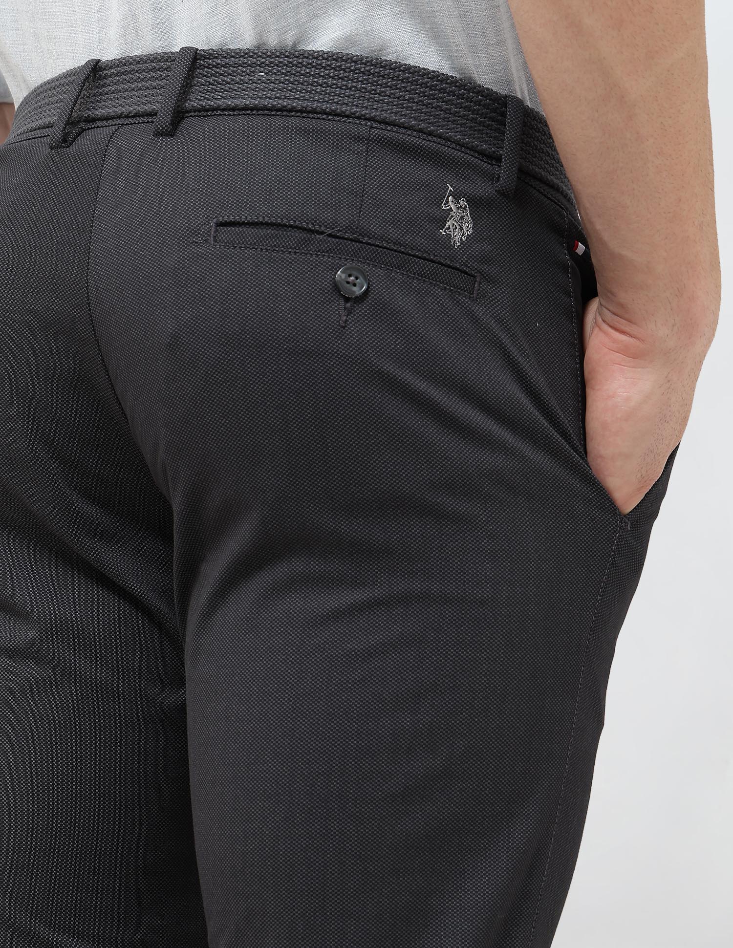 Denver Slim Fit Satin Trousers - Image 8