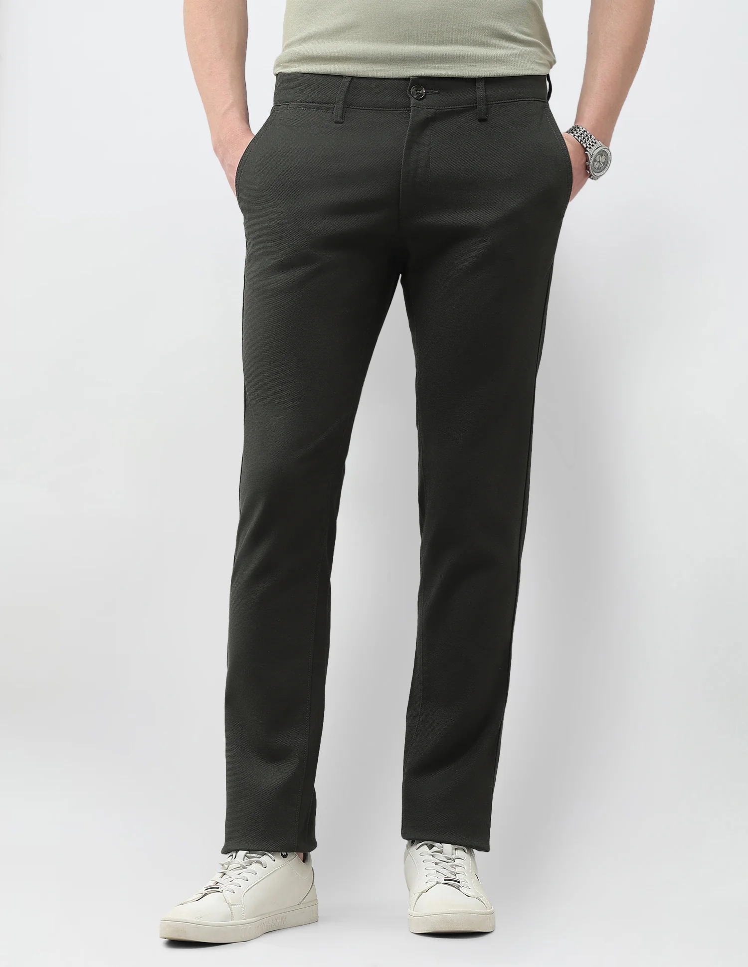 Denver Slim Fit Satin Trousers