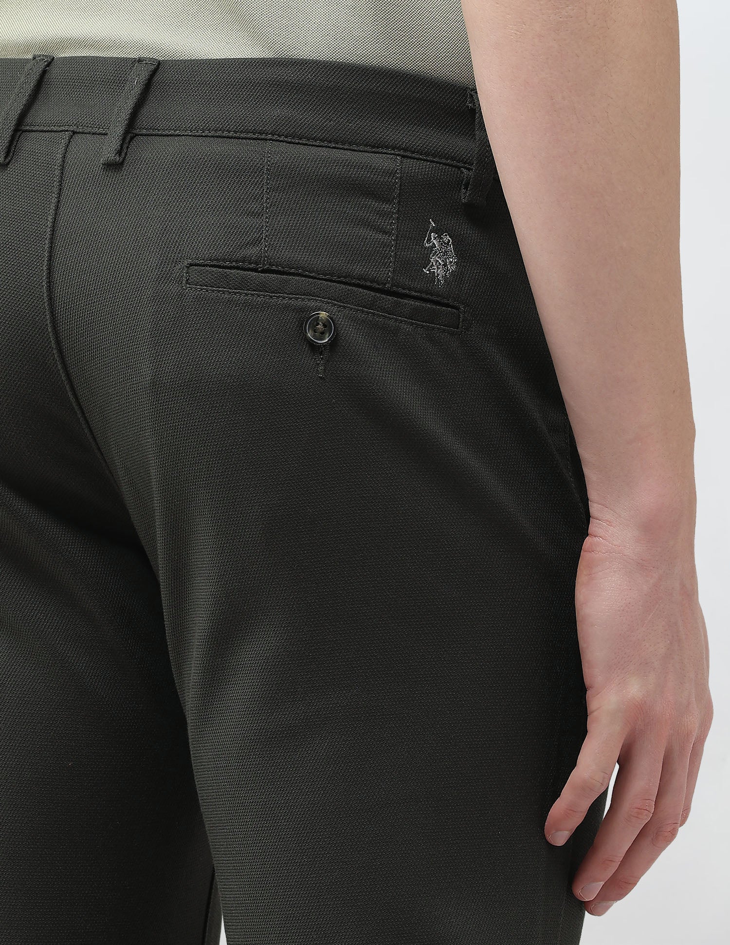 Denver Slim Fit Satin Trousers - Image 8