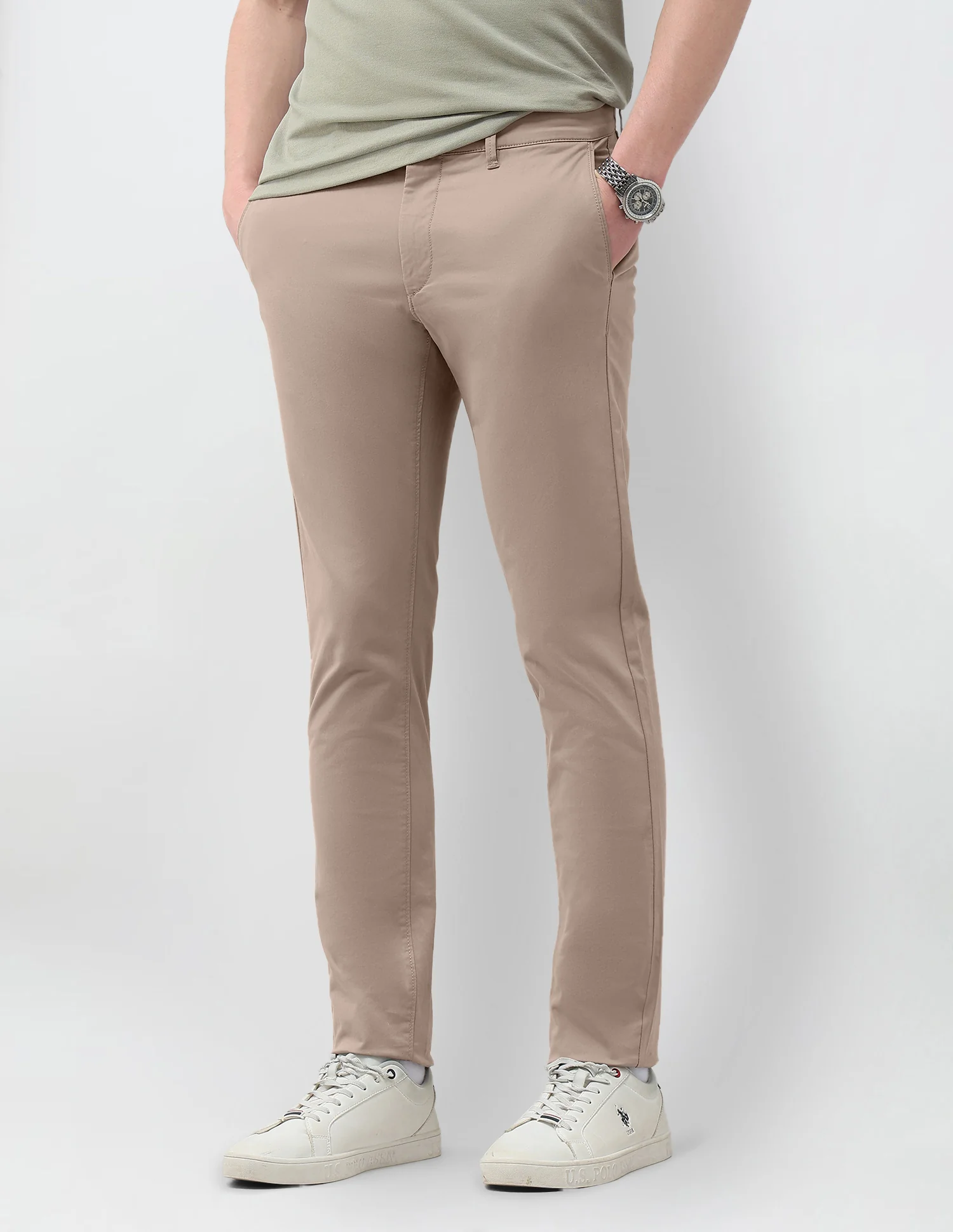 Denver Slim Fit Satin Trousers