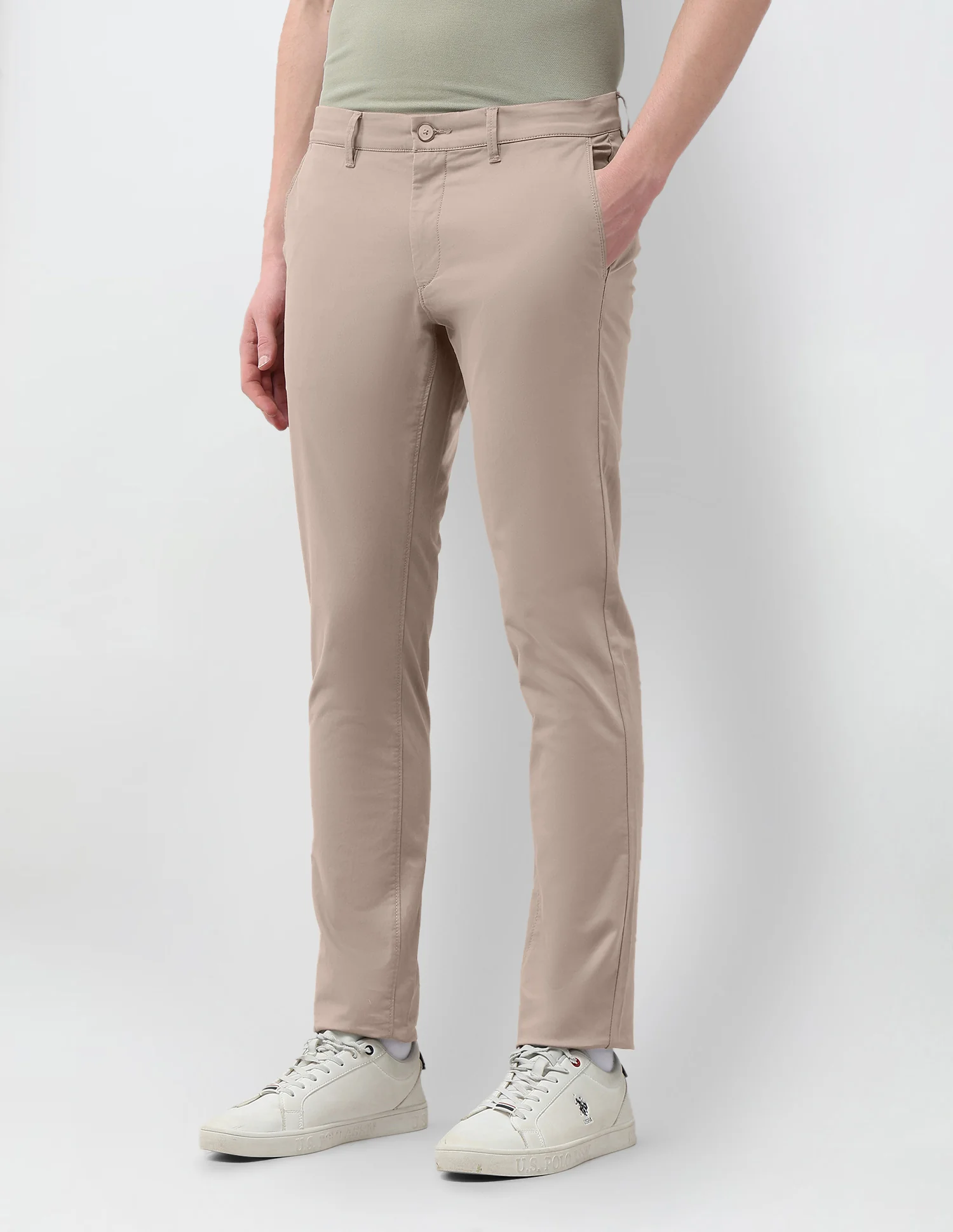 Denver Slim Fit Satin Trousers - Image 4