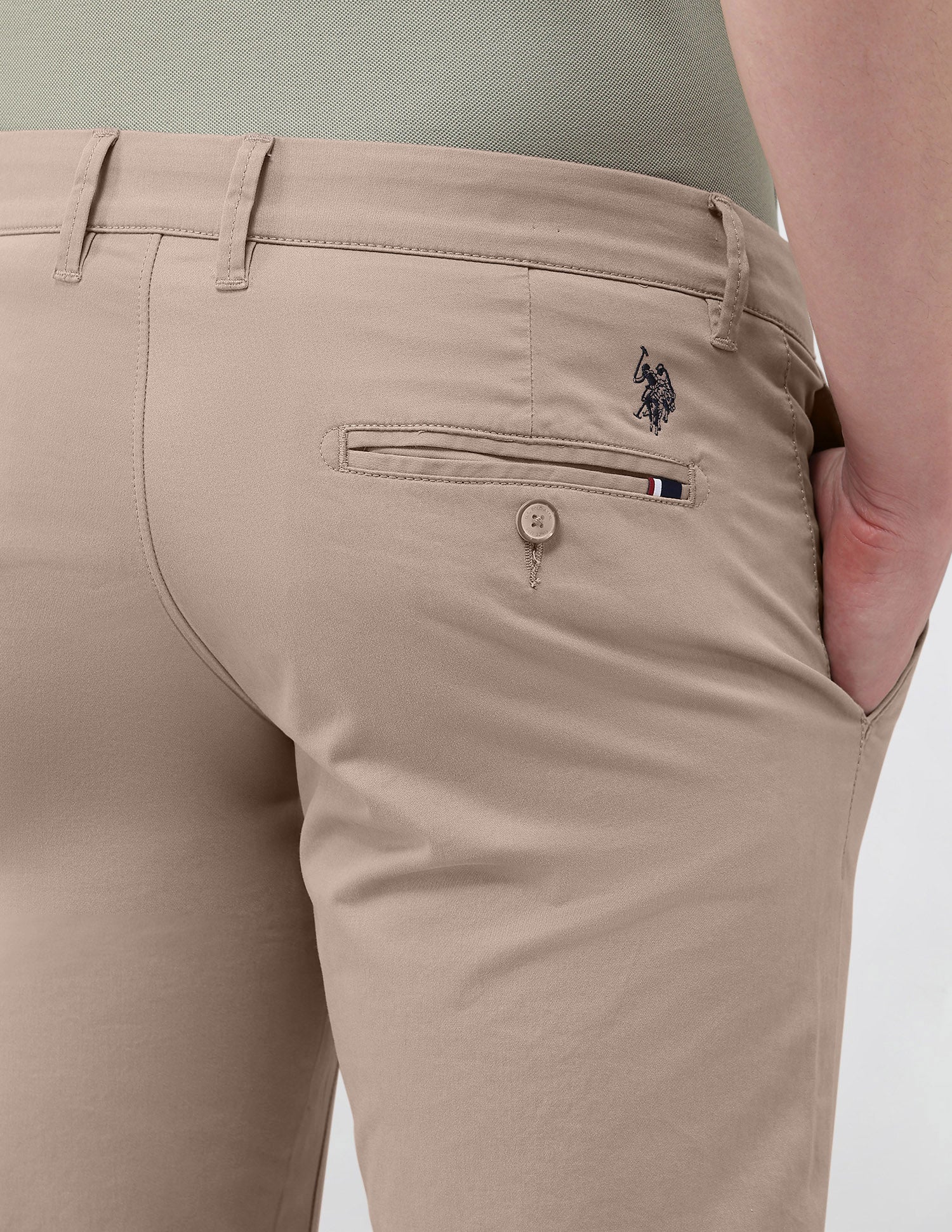 Denver Slim Fit Satin Trousers - Image 8