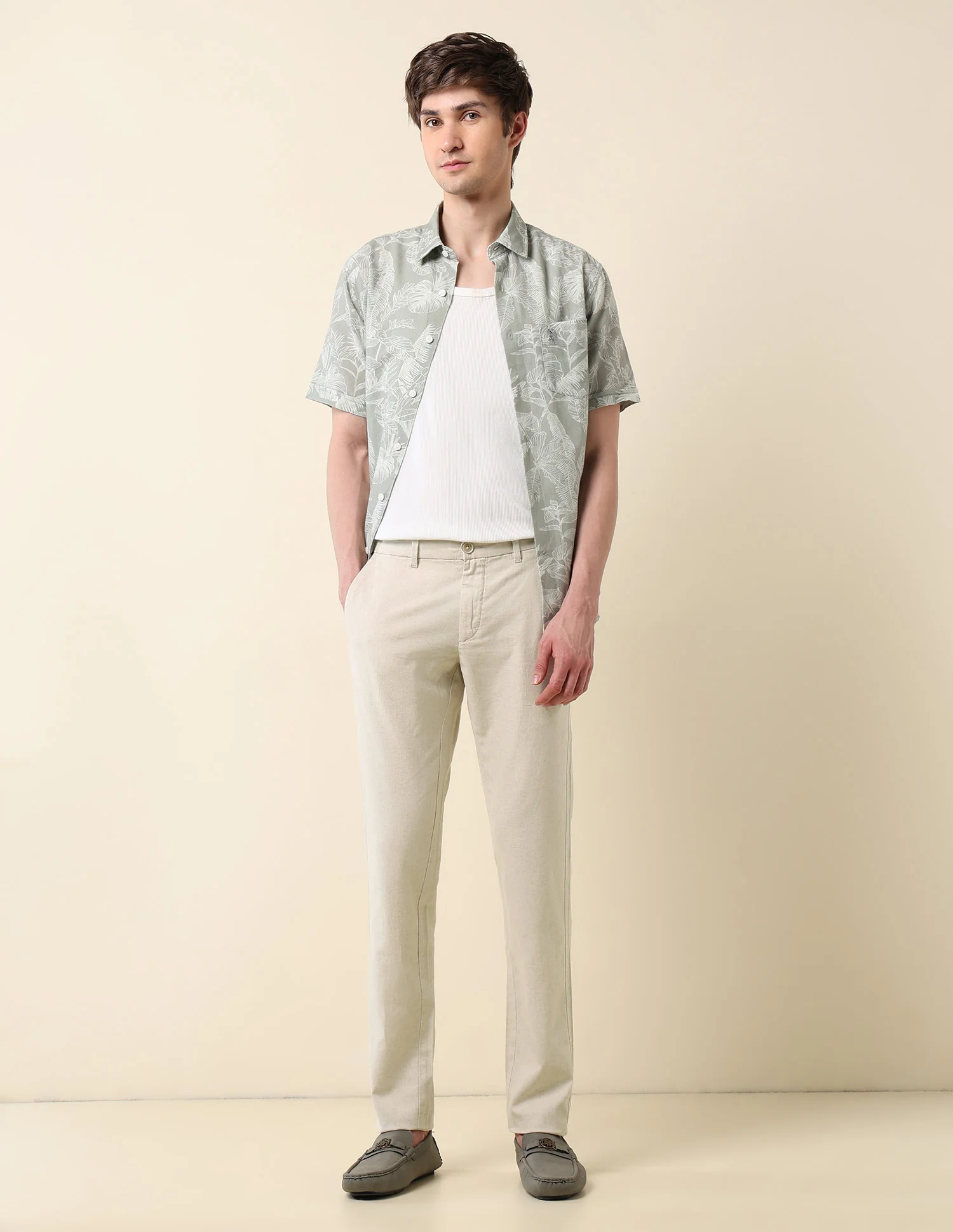 Denver Slim Fit Satin Trousers - Image 3