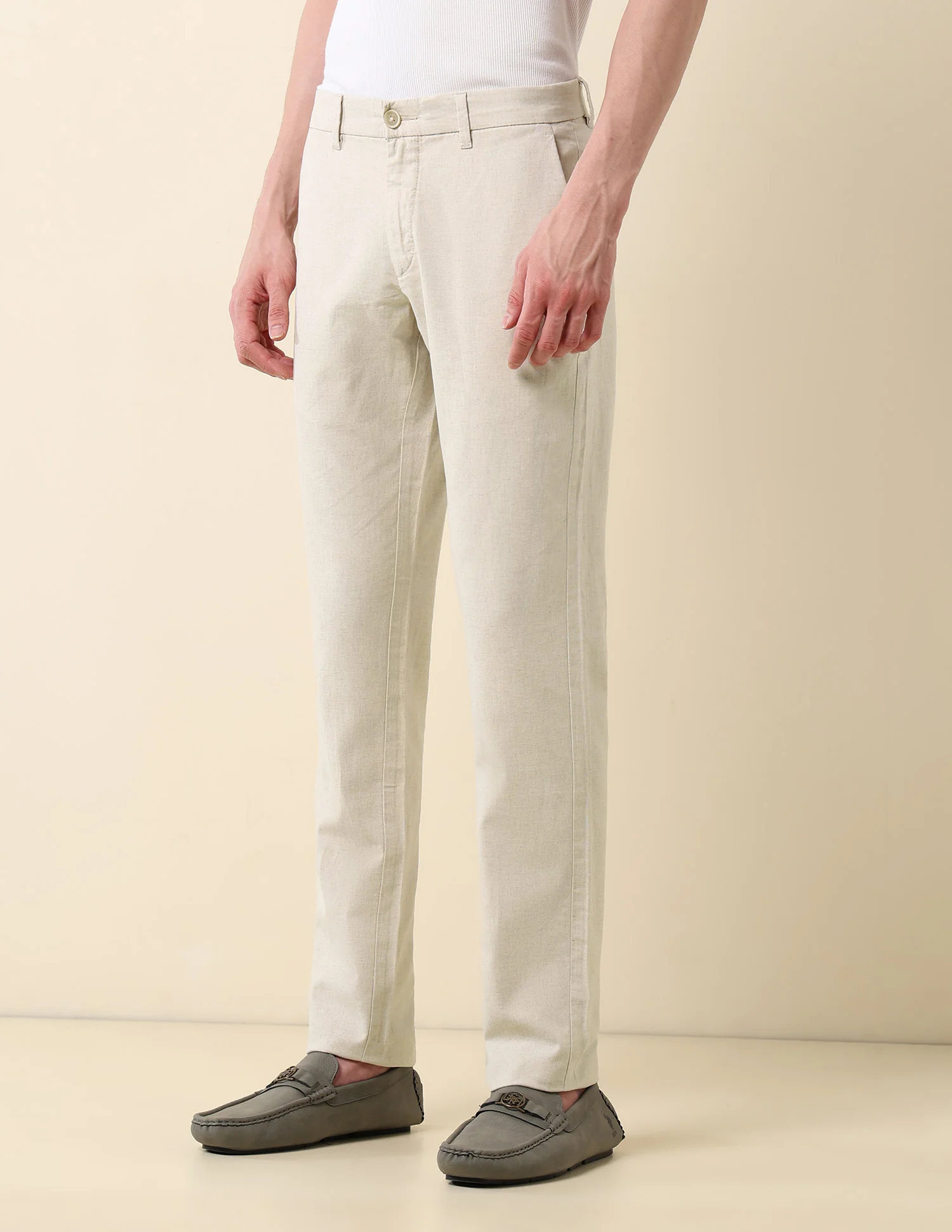 Denver Slim Fit Satin Trousers - Image 4
