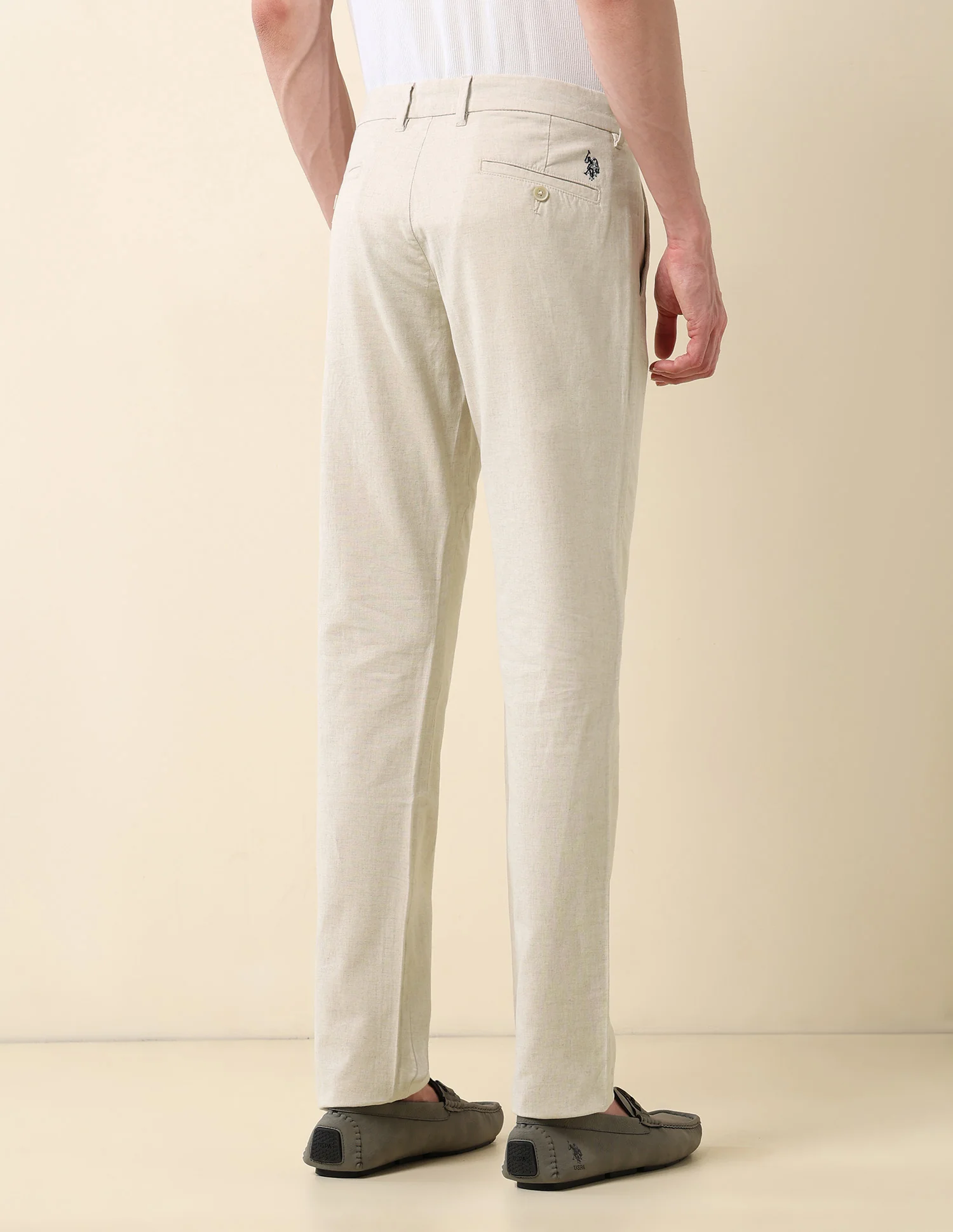 Denver Slim Fit Satin Trousers - Image 5
