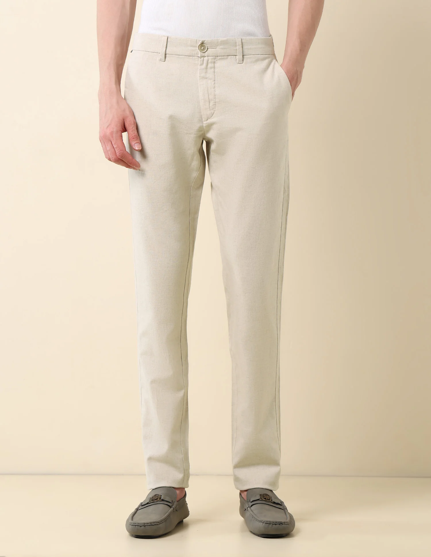 Denver Slim Fit Satin Trousers - Image 6