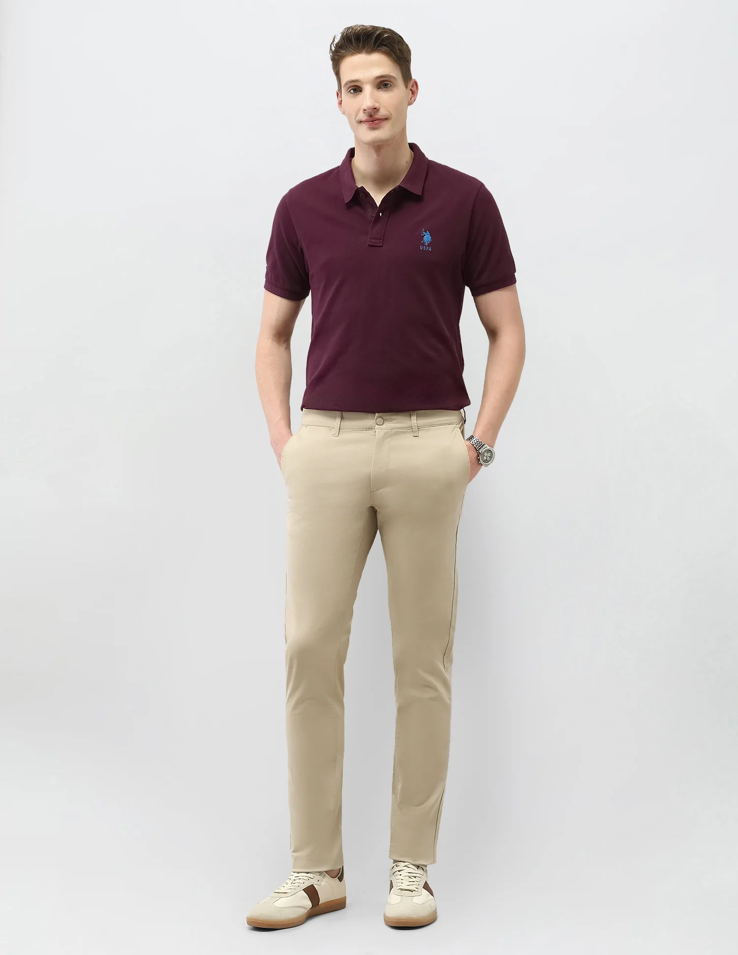 Denver Slim Fit Satin Trousers - Image 3