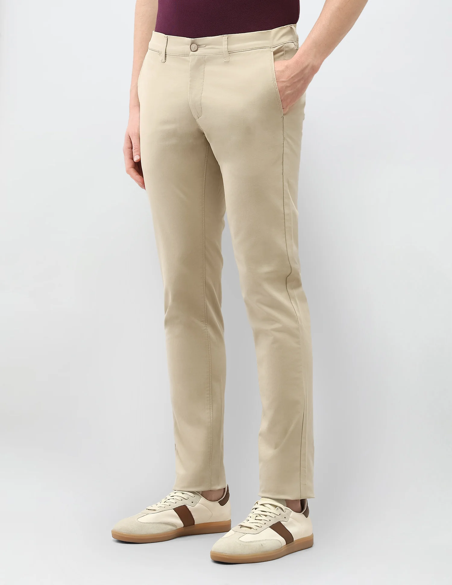 Denver Slim Fit Satin Trousers - Image 4