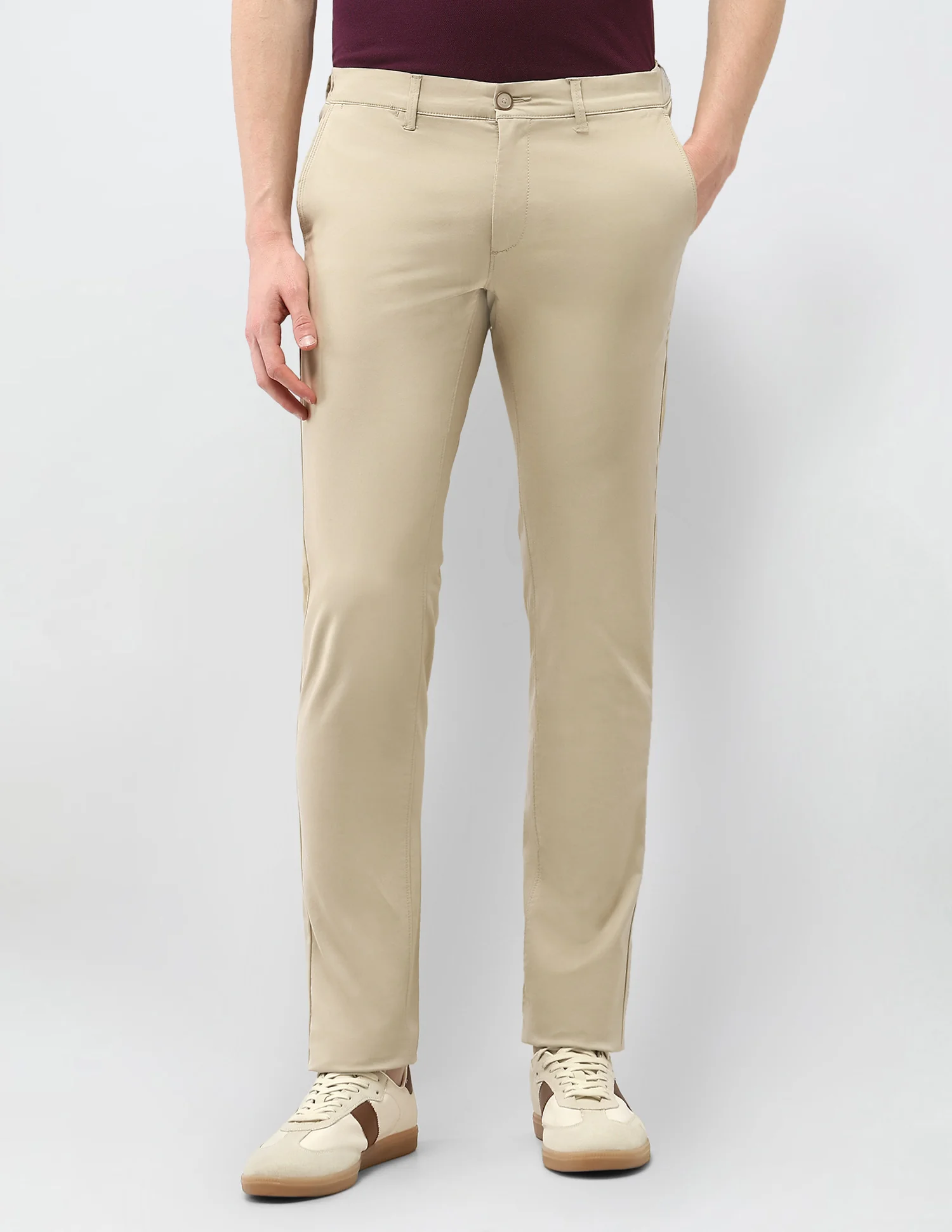 Denver Slim Fit Satin Trousers - Image 6