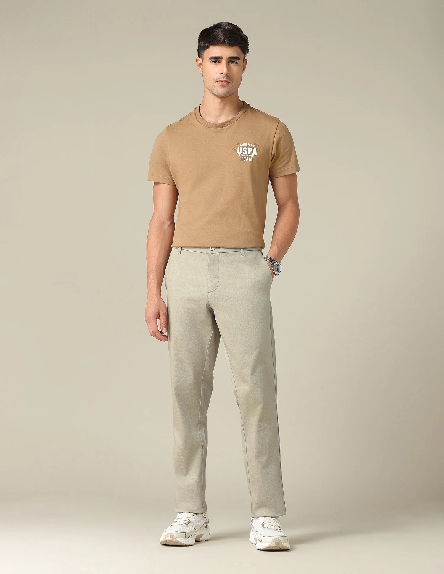 Denver Slim Fit Satin Trousers - Image 3