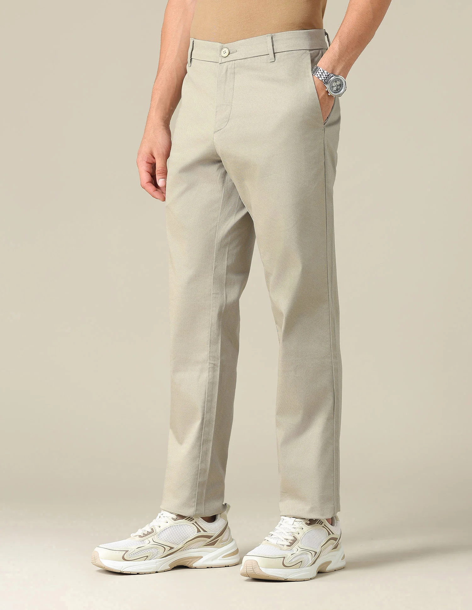 Denver Slim Fit Satin Trousers - Image 4