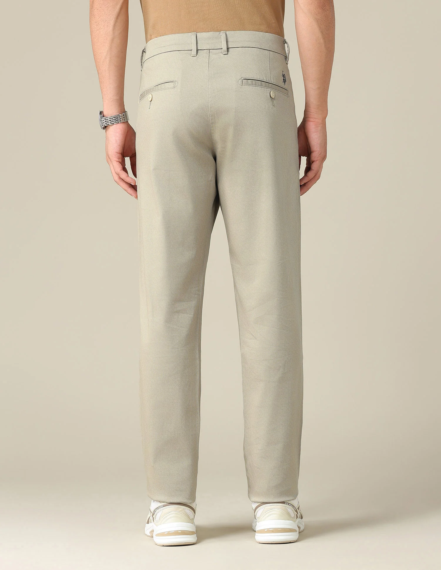 Denver Slim Fit Satin Trousers - Image 5