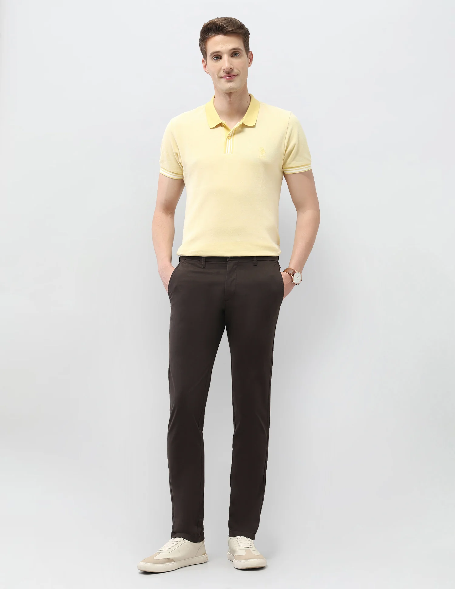 Denver Slim Fit Satin Trousers - Image 3