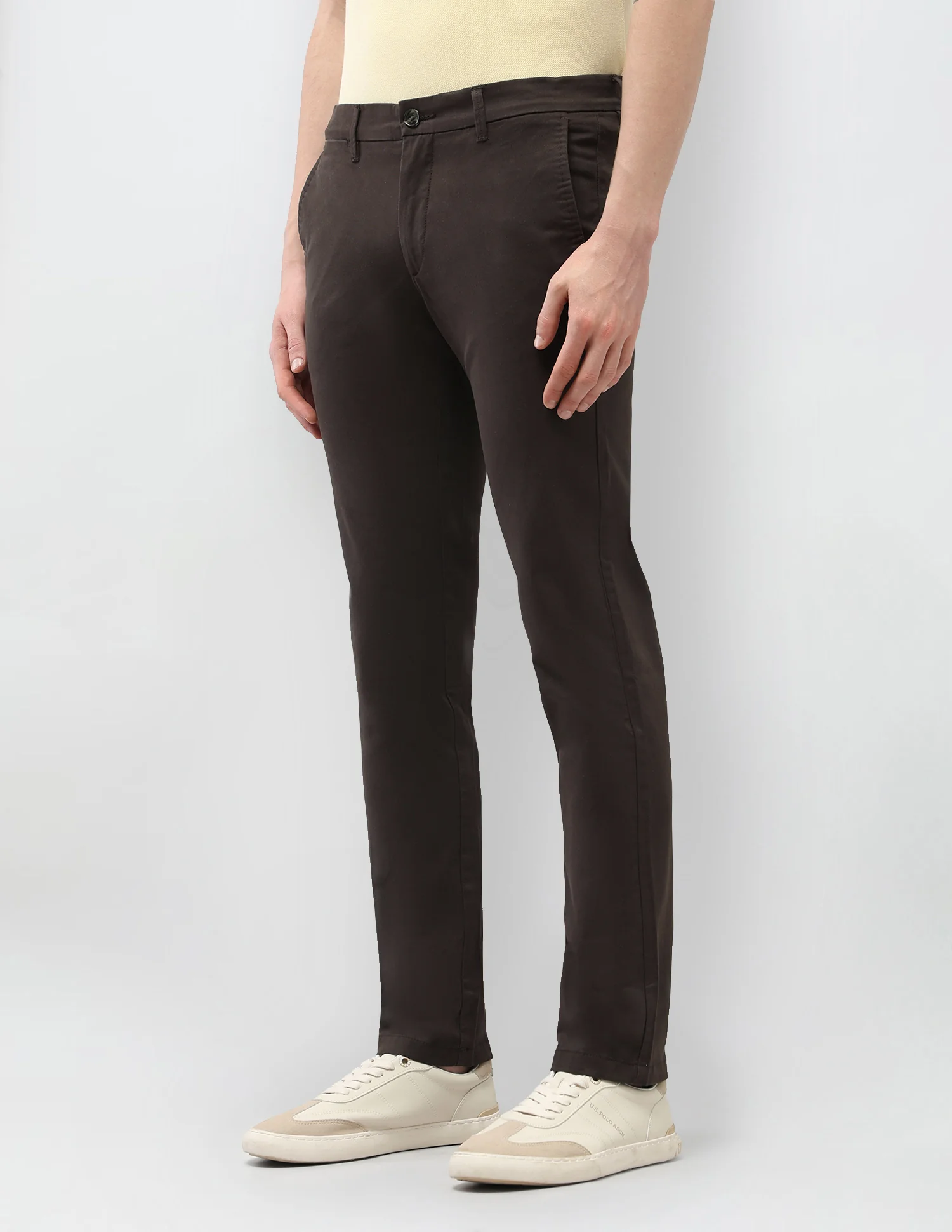 Denver Slim Fit Satin Trousers - Image 4