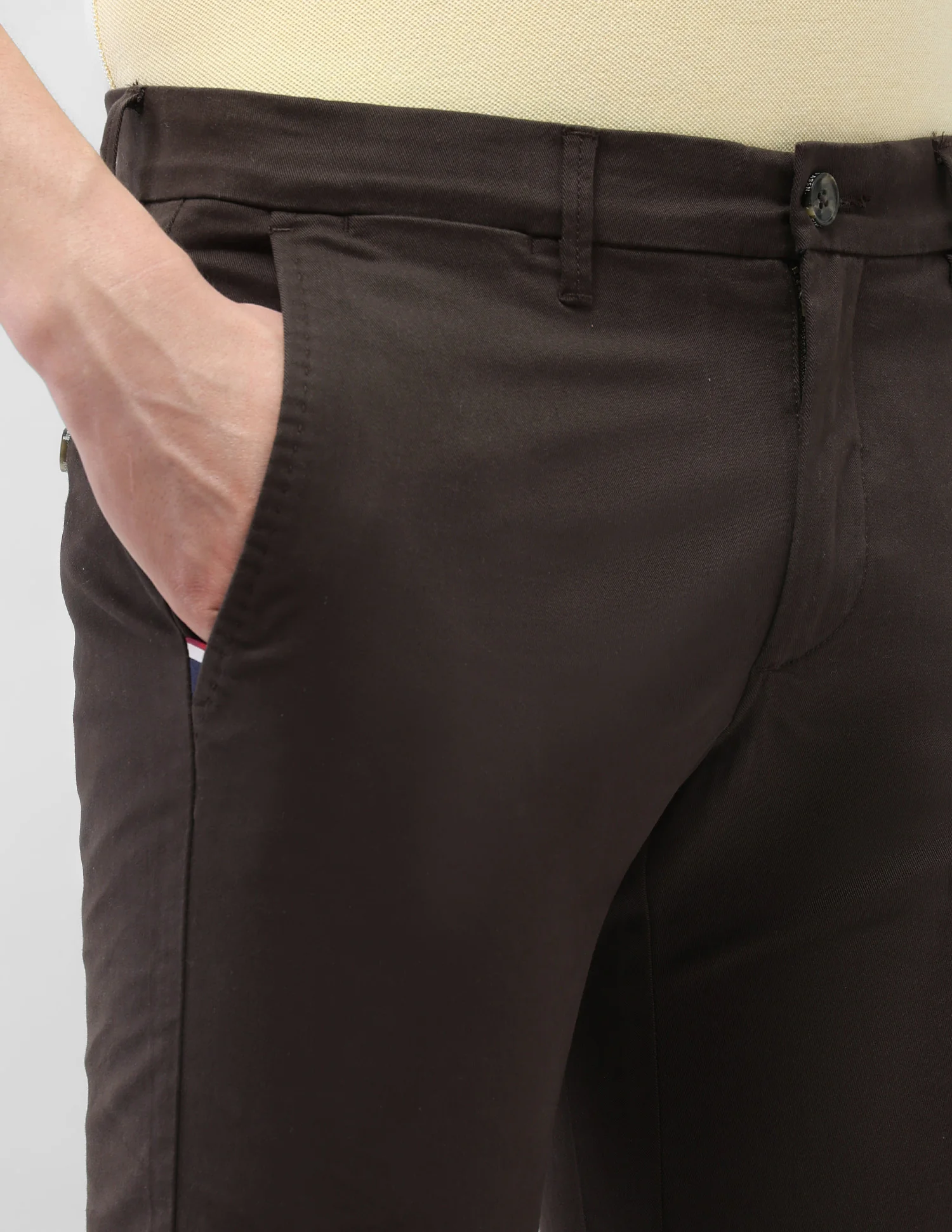 Denver Slim Fit Satin Trousers - Image 7