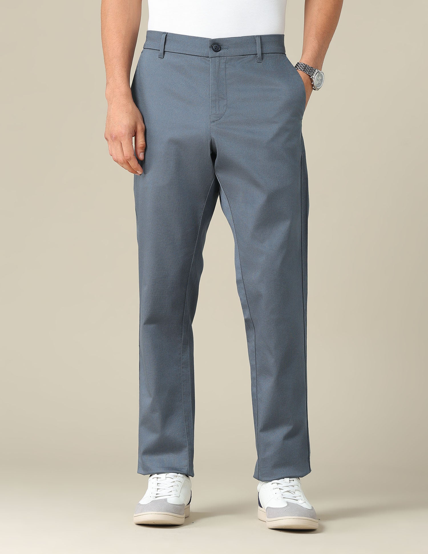 Denver Slim Fit Satin Trousers - Image 6