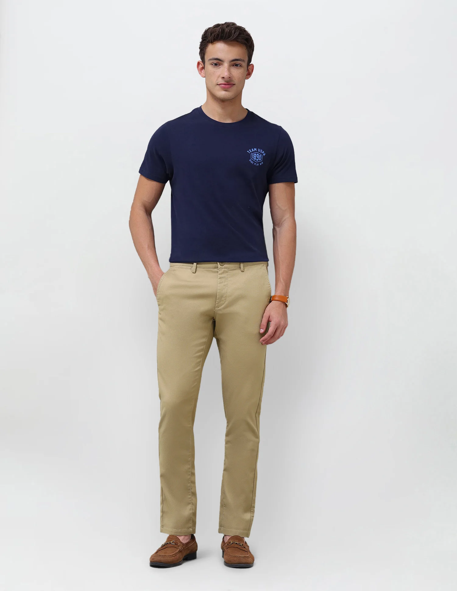 Denver Slim Fit Satin Trousers - Image 3