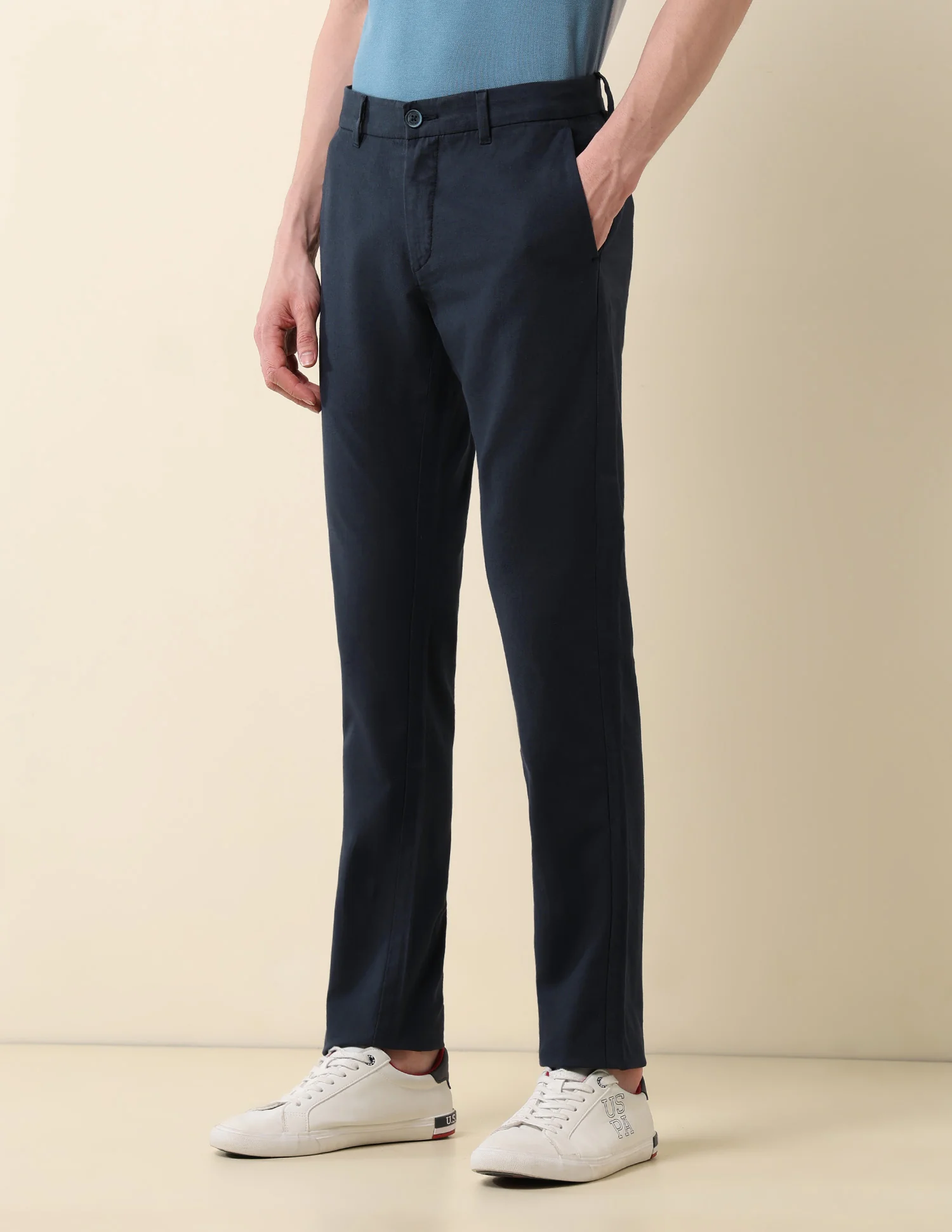 Denver Slim Fit Satin Trousers - Image 4