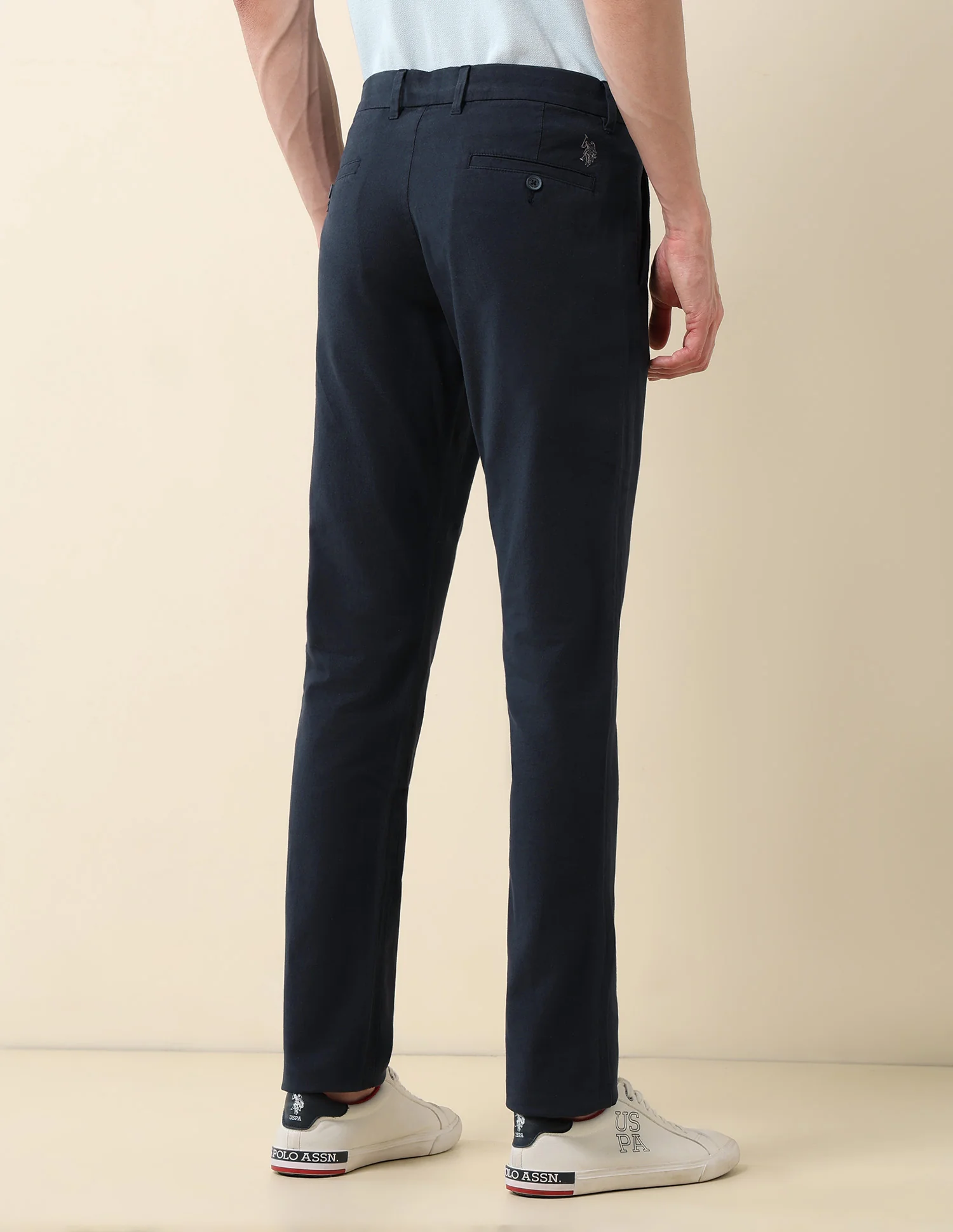 Denver Slim Fit Satin Trousers - Image 5