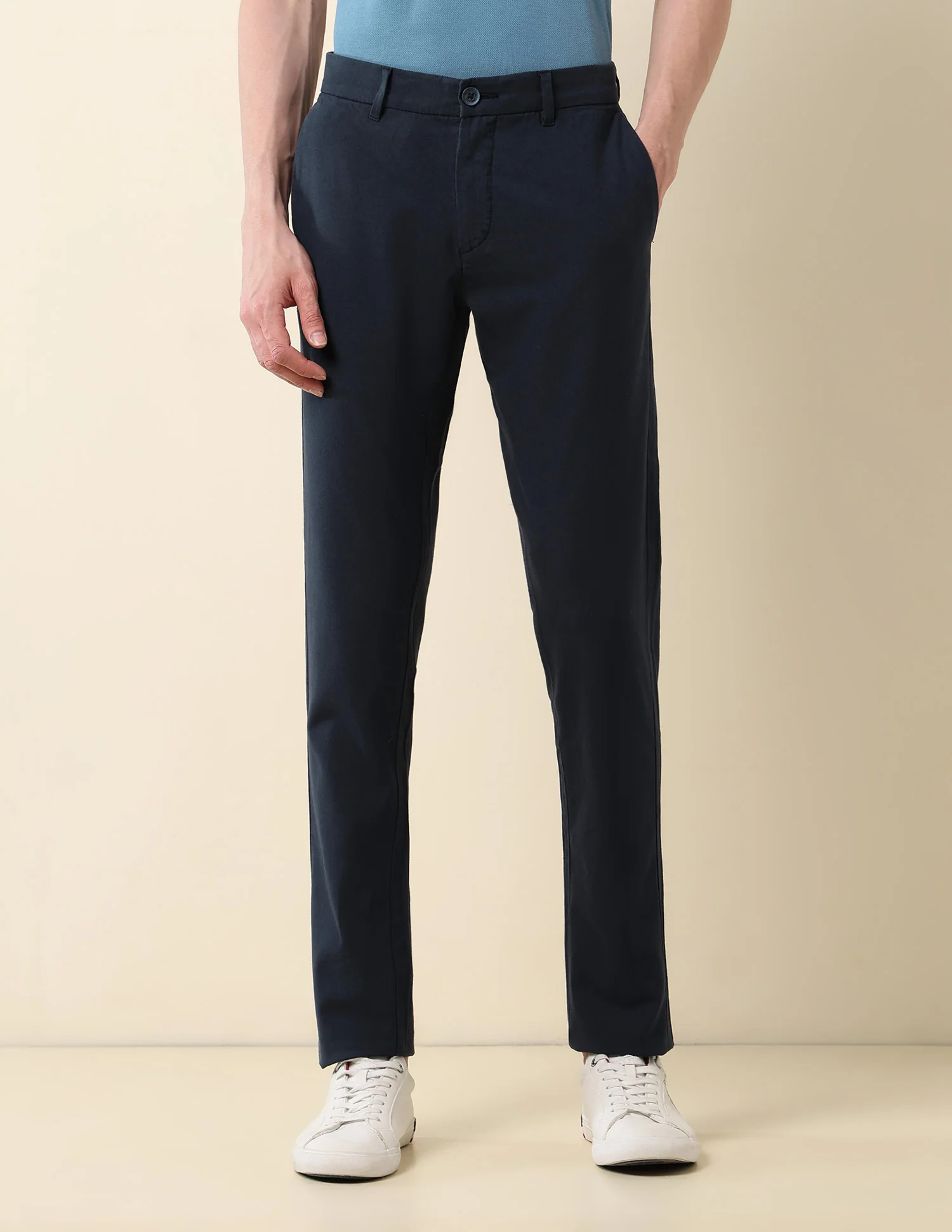 Denver Slim Fit Satin Trousers - Image 6