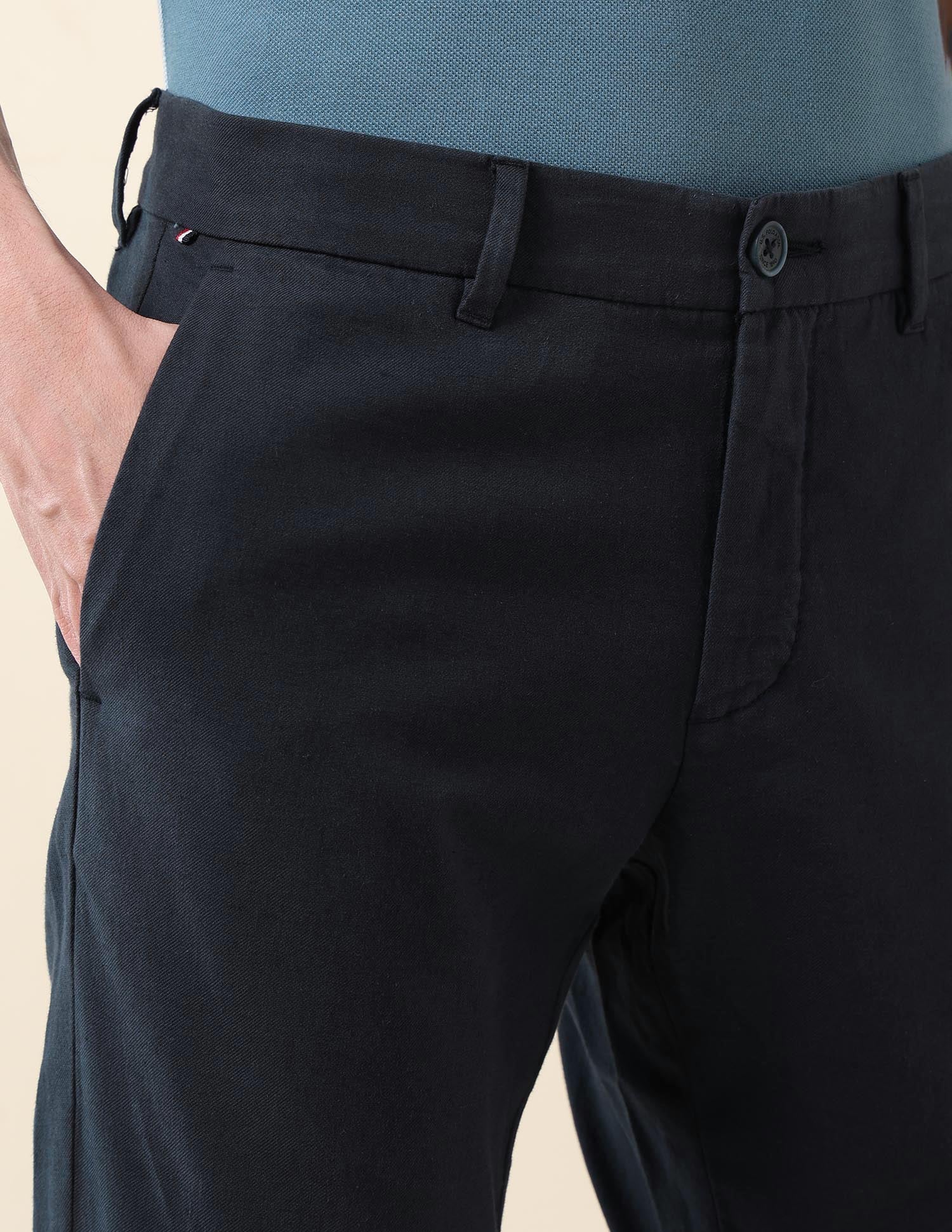 Denver Slim Fit Satin Trousers - Image 7