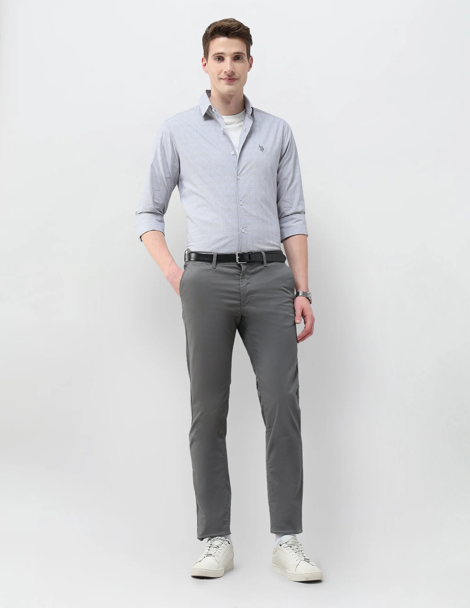 Denver Slim Fit Satin Trousers - Image 3