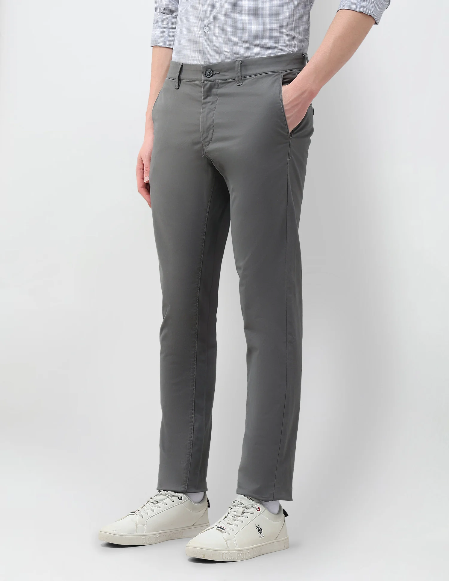 Denver Slim Fit Satin Trousers - Image 4