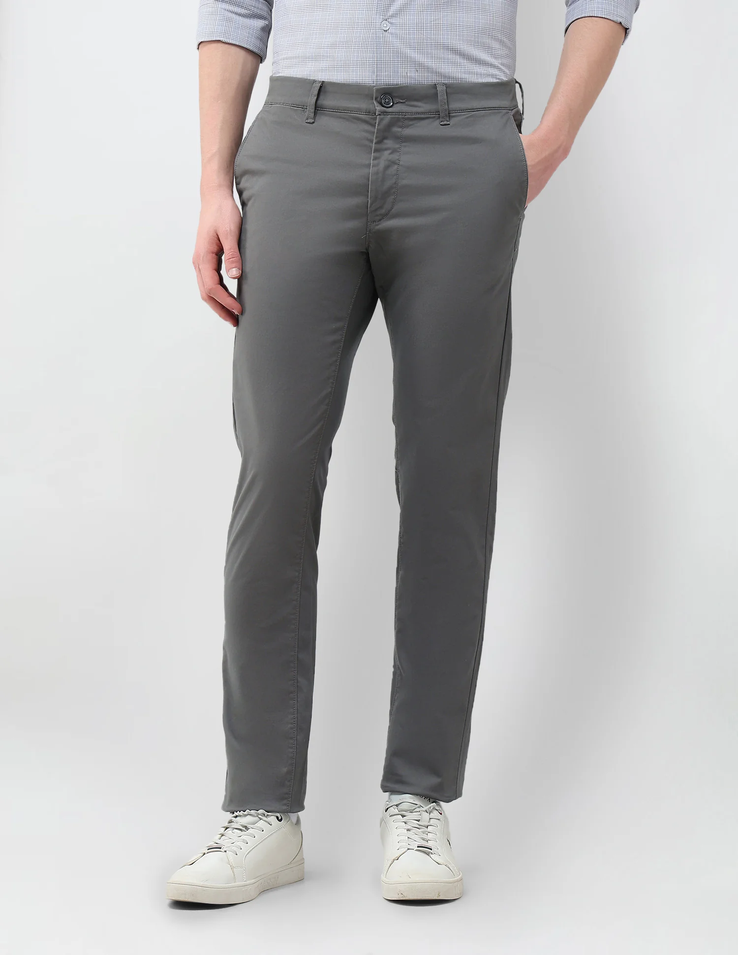 Denver Slim Fit Satin Trousers - Image 6
