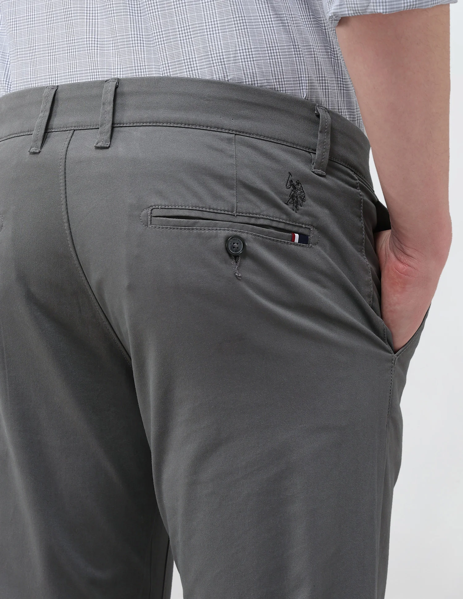 Denver Slim Fit Satin Trousers - Image 8
