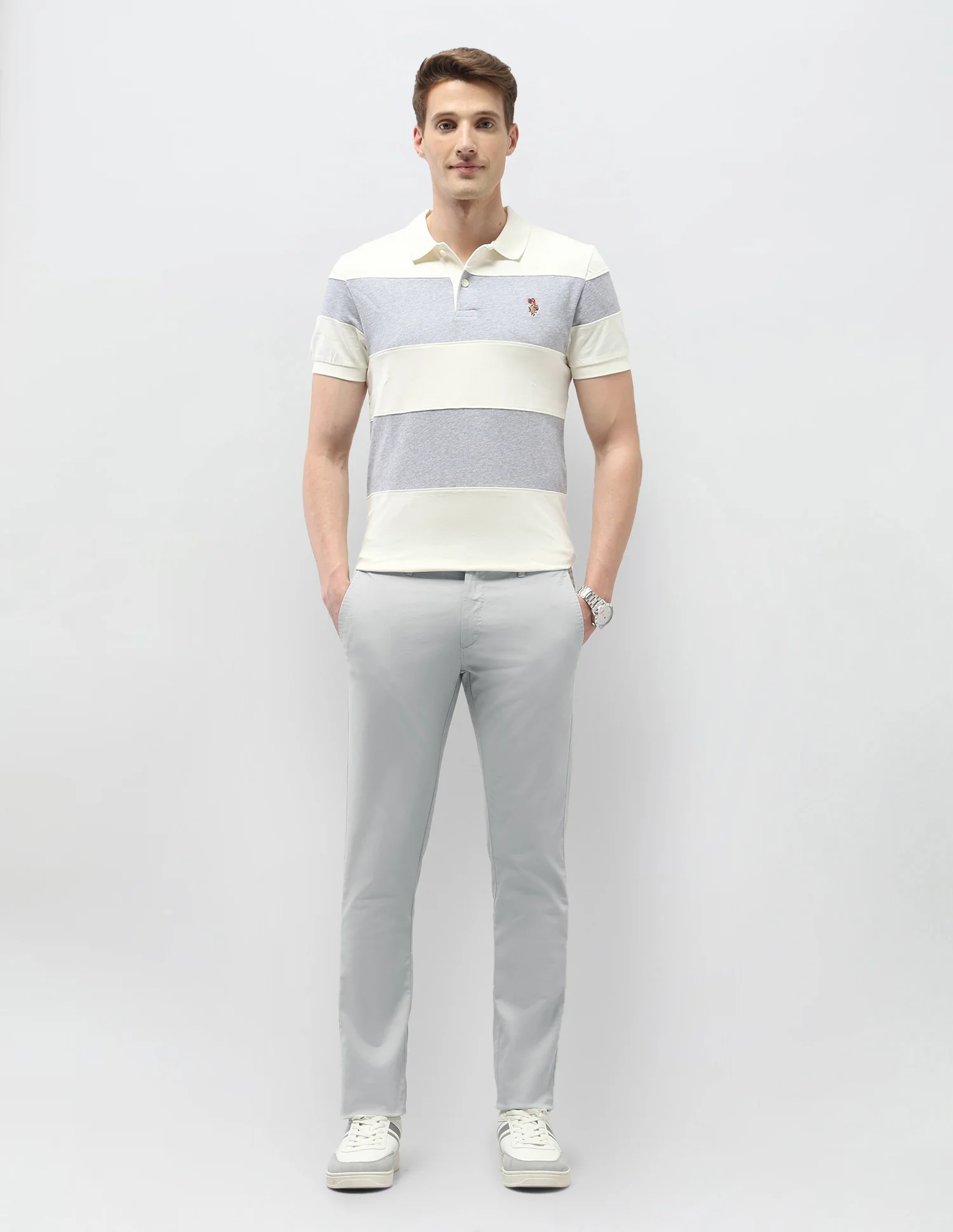 Denver Slim Fit Satin Trousers - Image 3