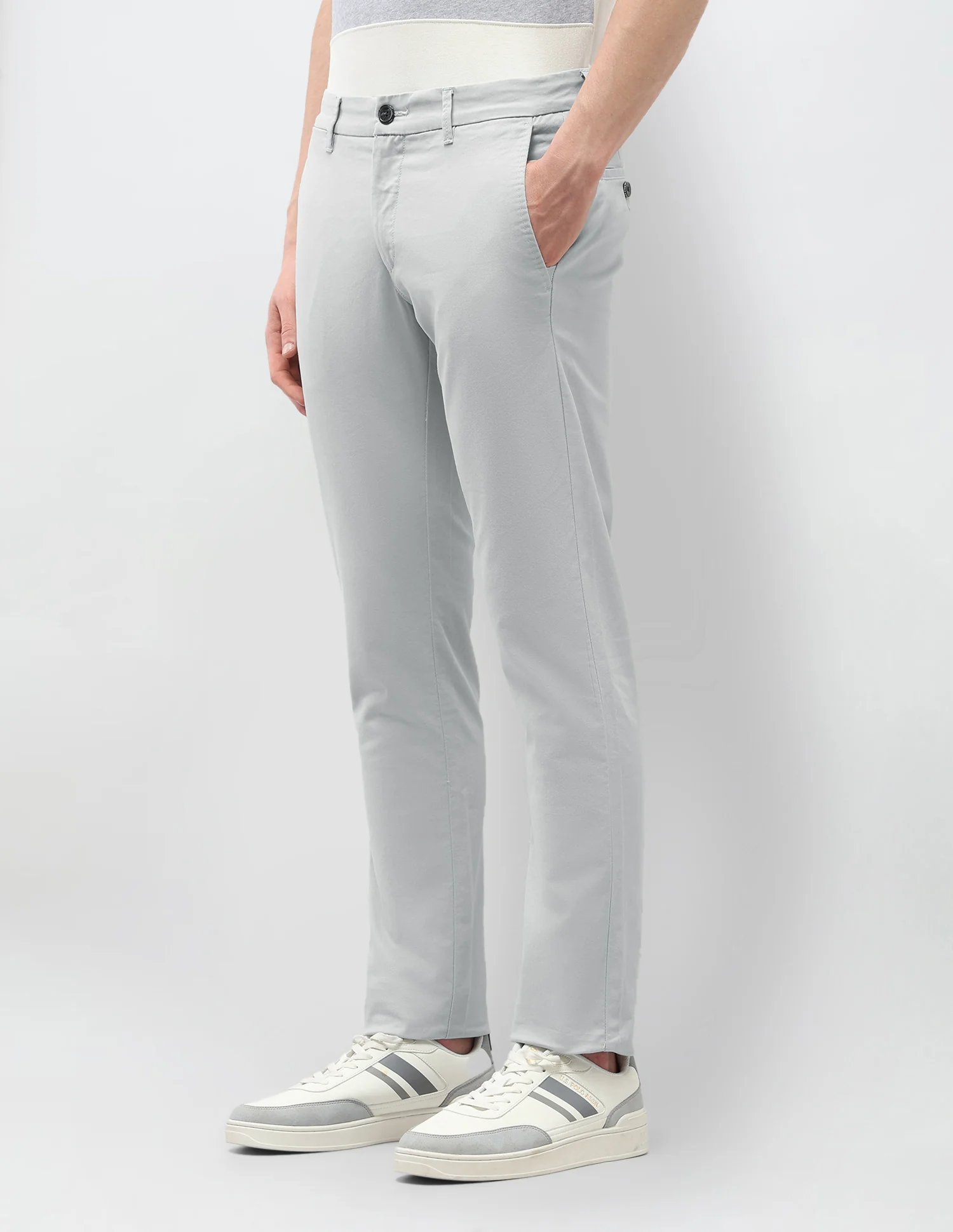 Denver Slim Fit Satin Trousers - Image 4