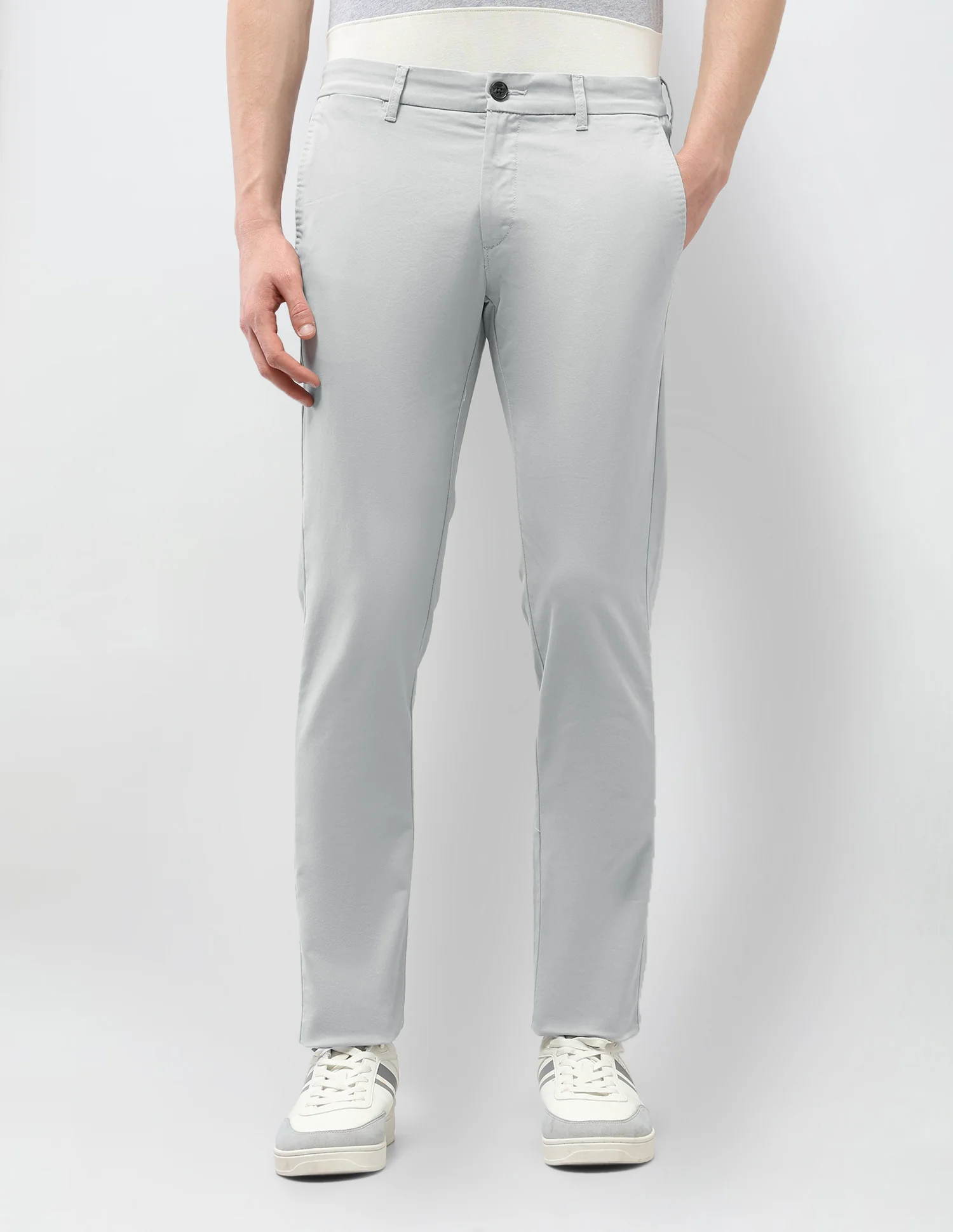 Denver Slim Fit Satin Trousers - Image 6