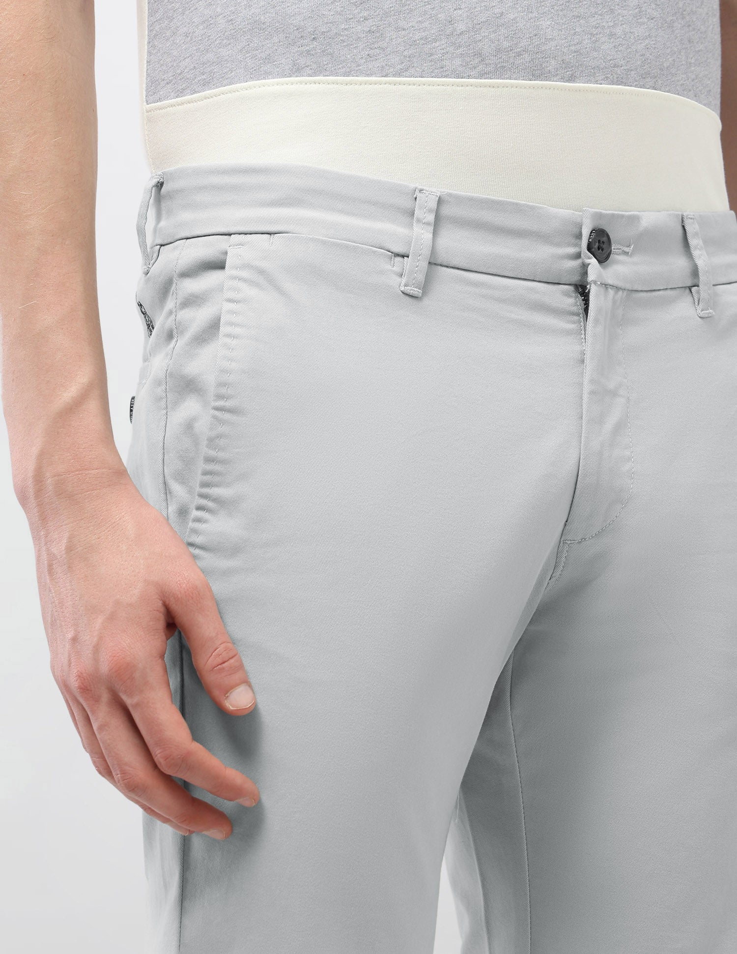 Denver Slim Fit Satin Trousers - Image 7
