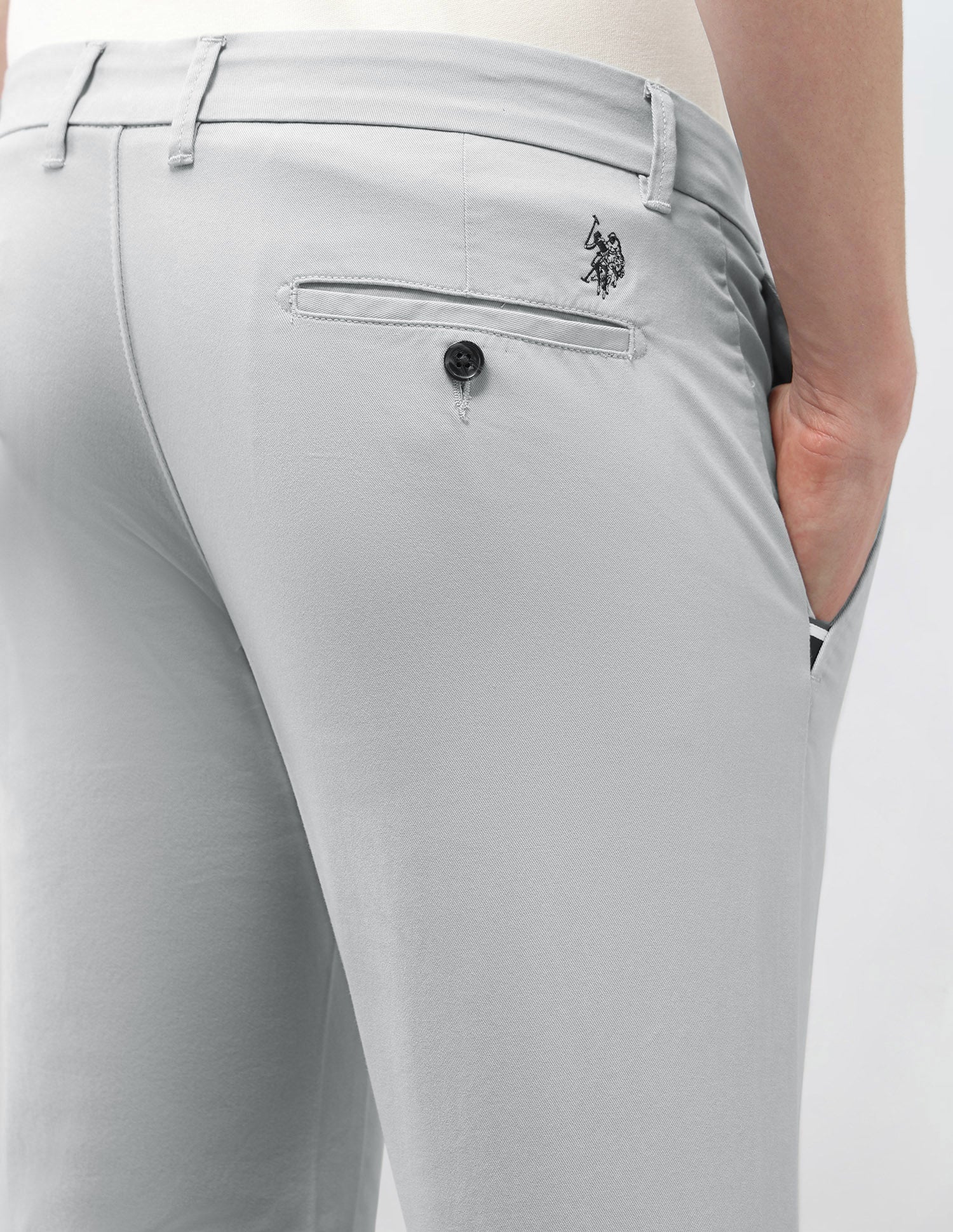 Denver Slim Fit Satin Trousers - Image 8