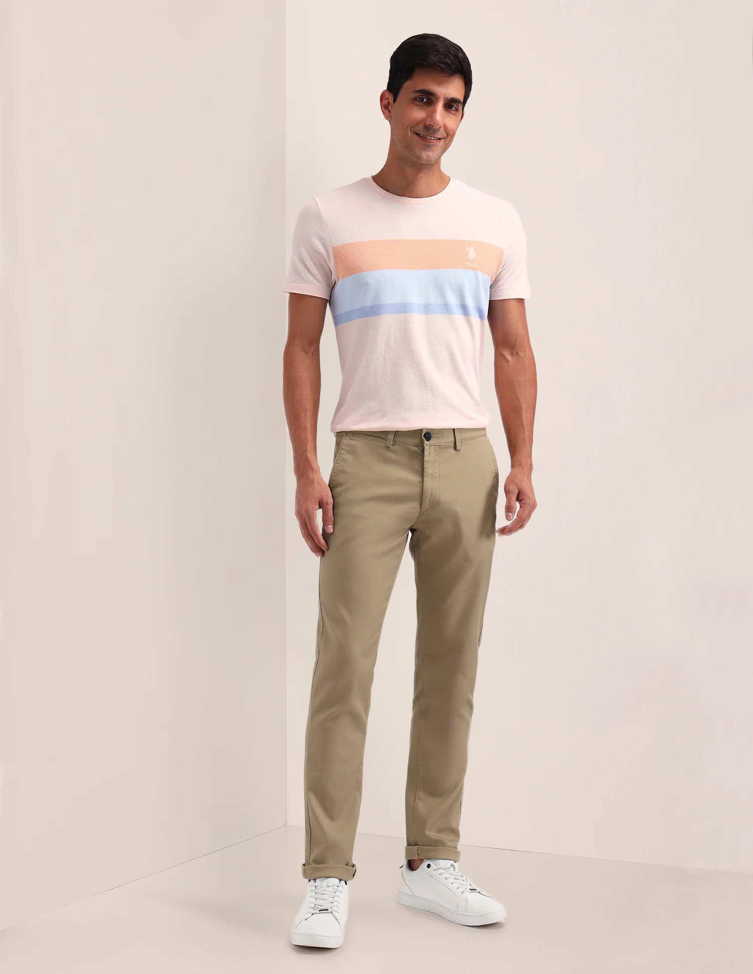 Denver Slim Fit Solid Trousers - Image 3