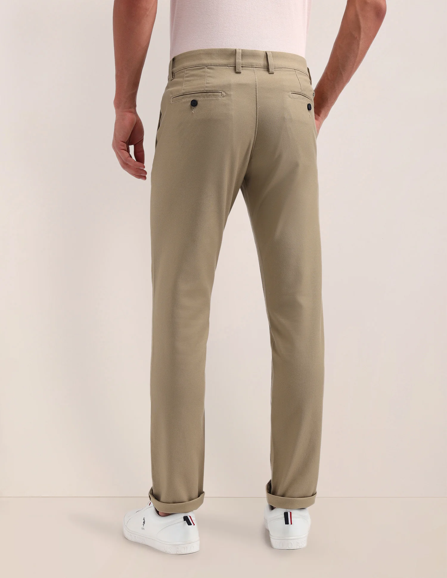Denver Slim Fit Solid Trousers - Image 5