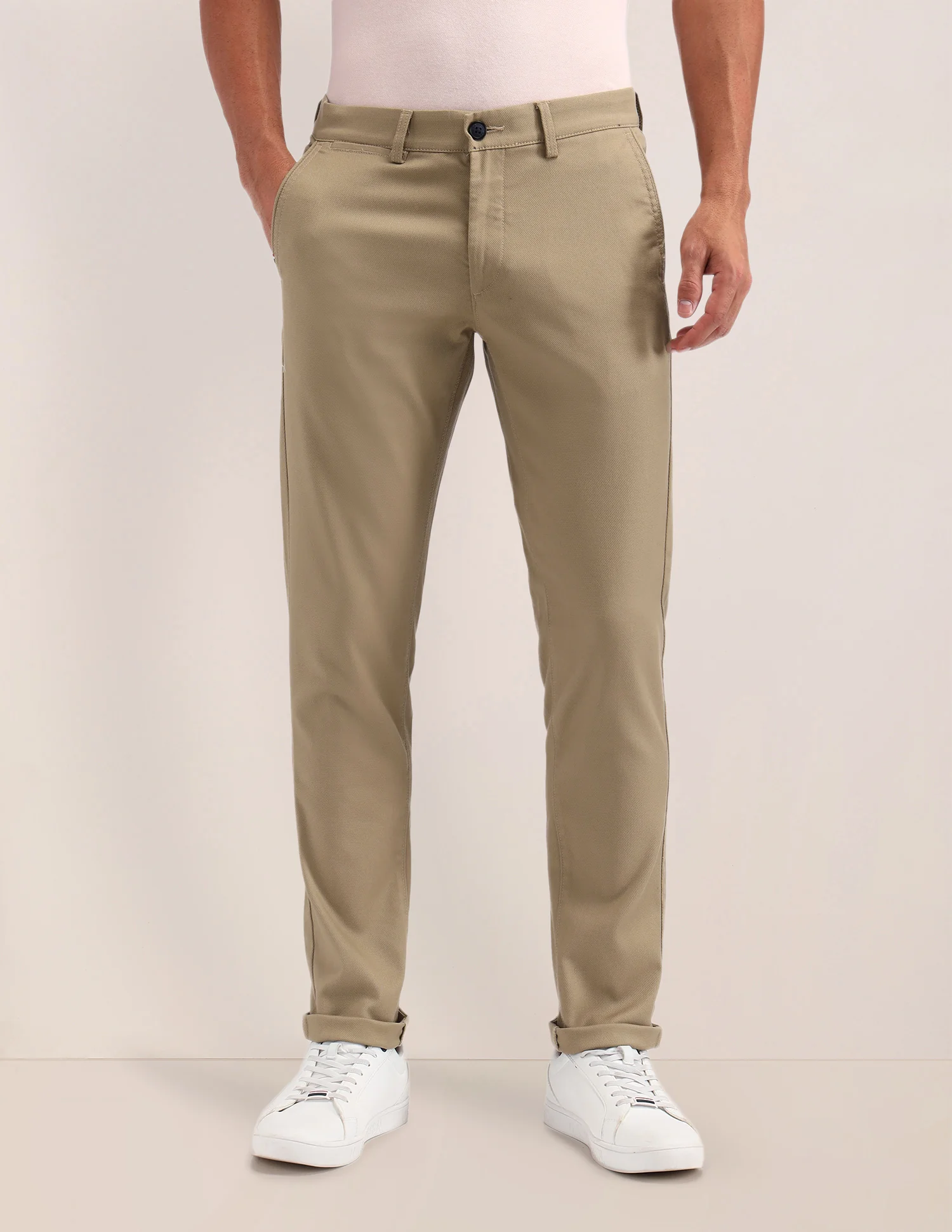 Denver Slim Fit Solid Trousers - Image 6