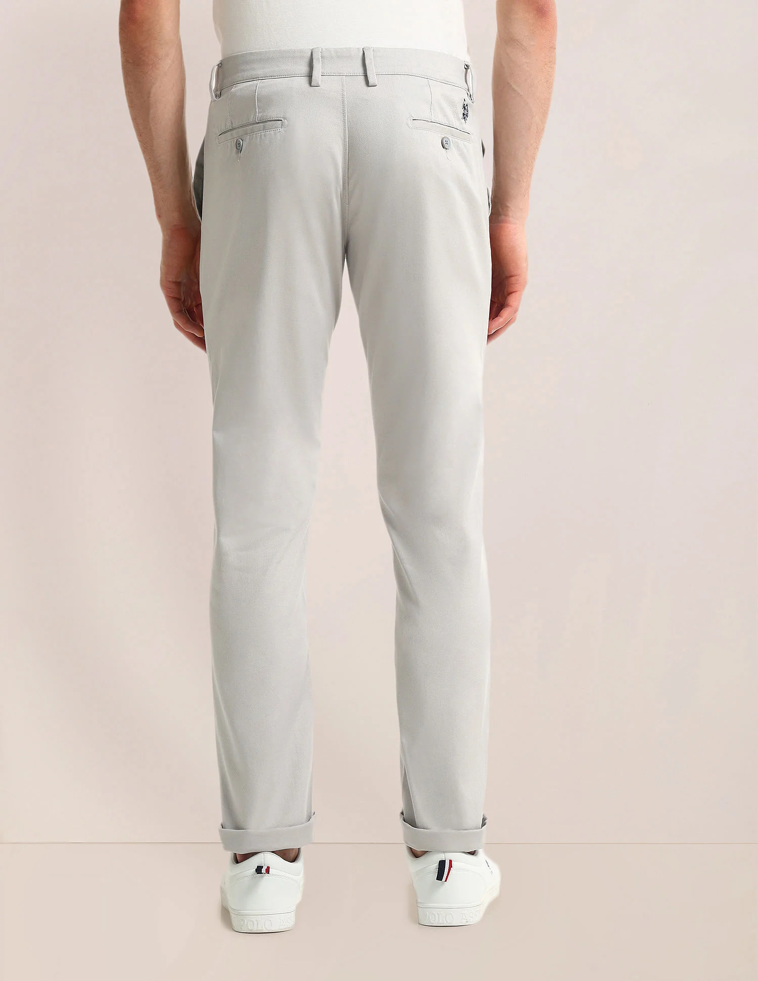 Denver Slim Fit Solid Trousers - Image 5