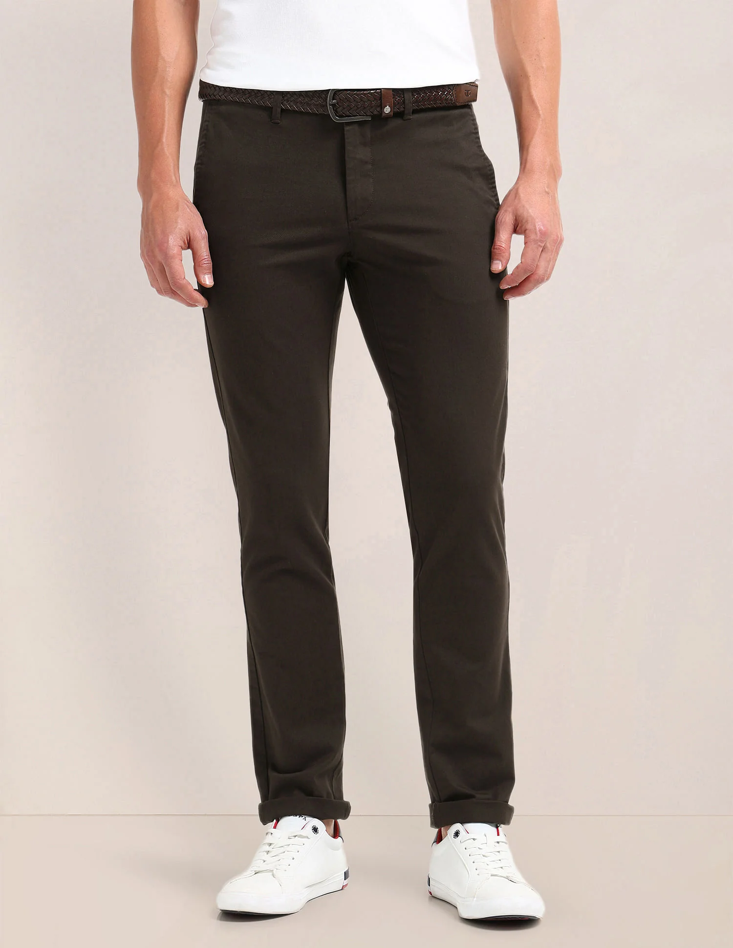 Denver Slim Fit Solid Trousers