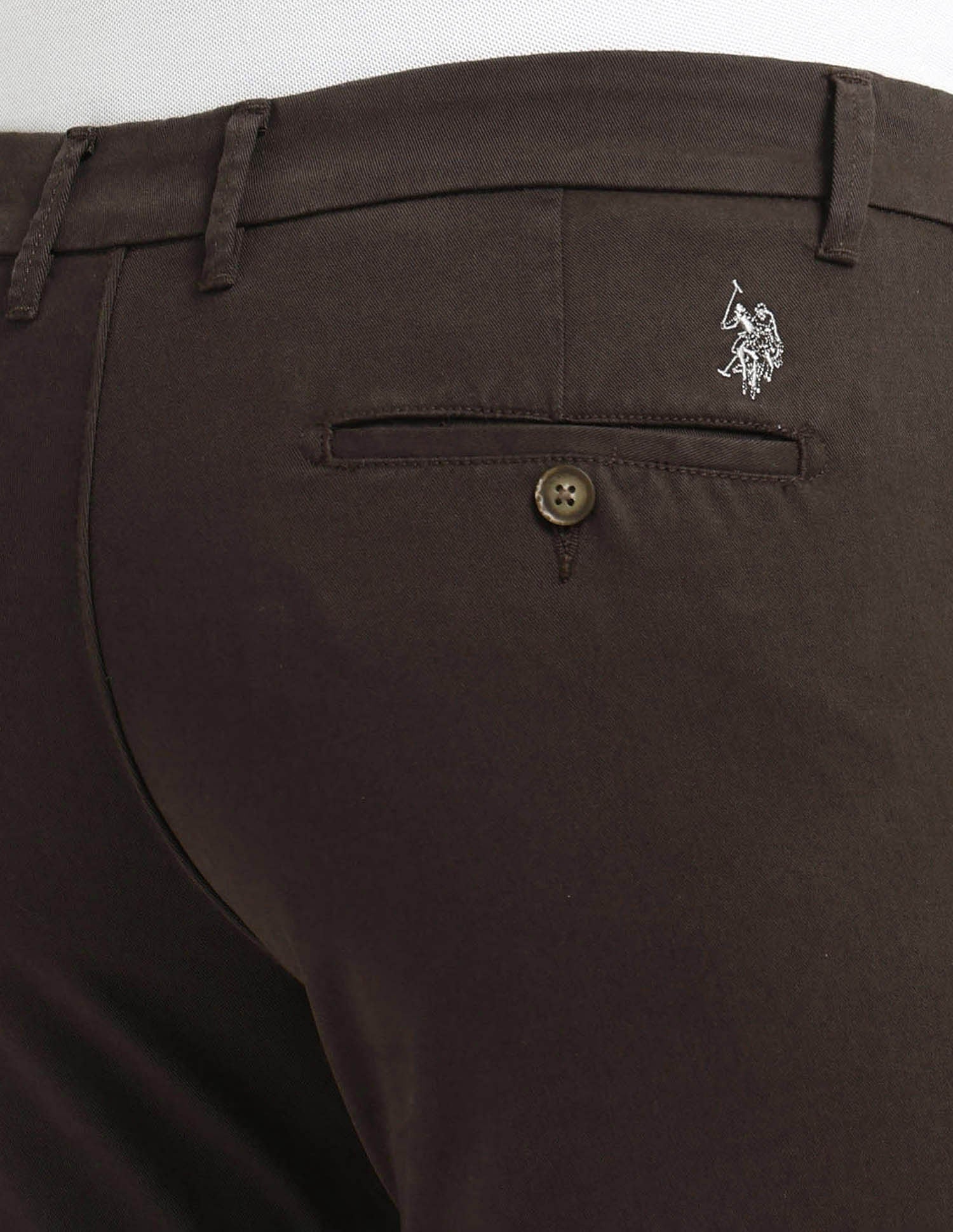 Denver Slim Fit Solid Trousers - Image 7