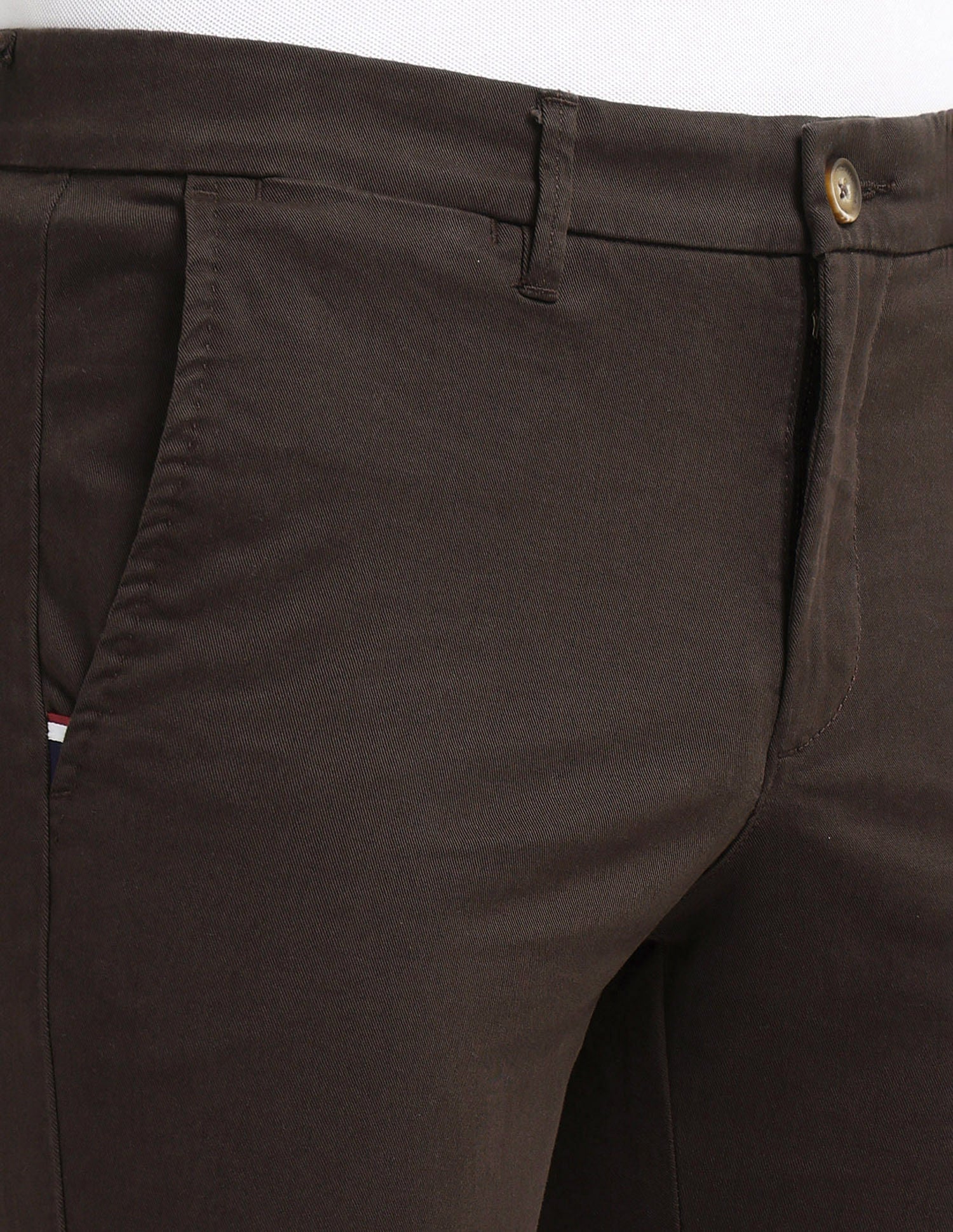 Denver Slim Fit Solid Trousers - Image 8
