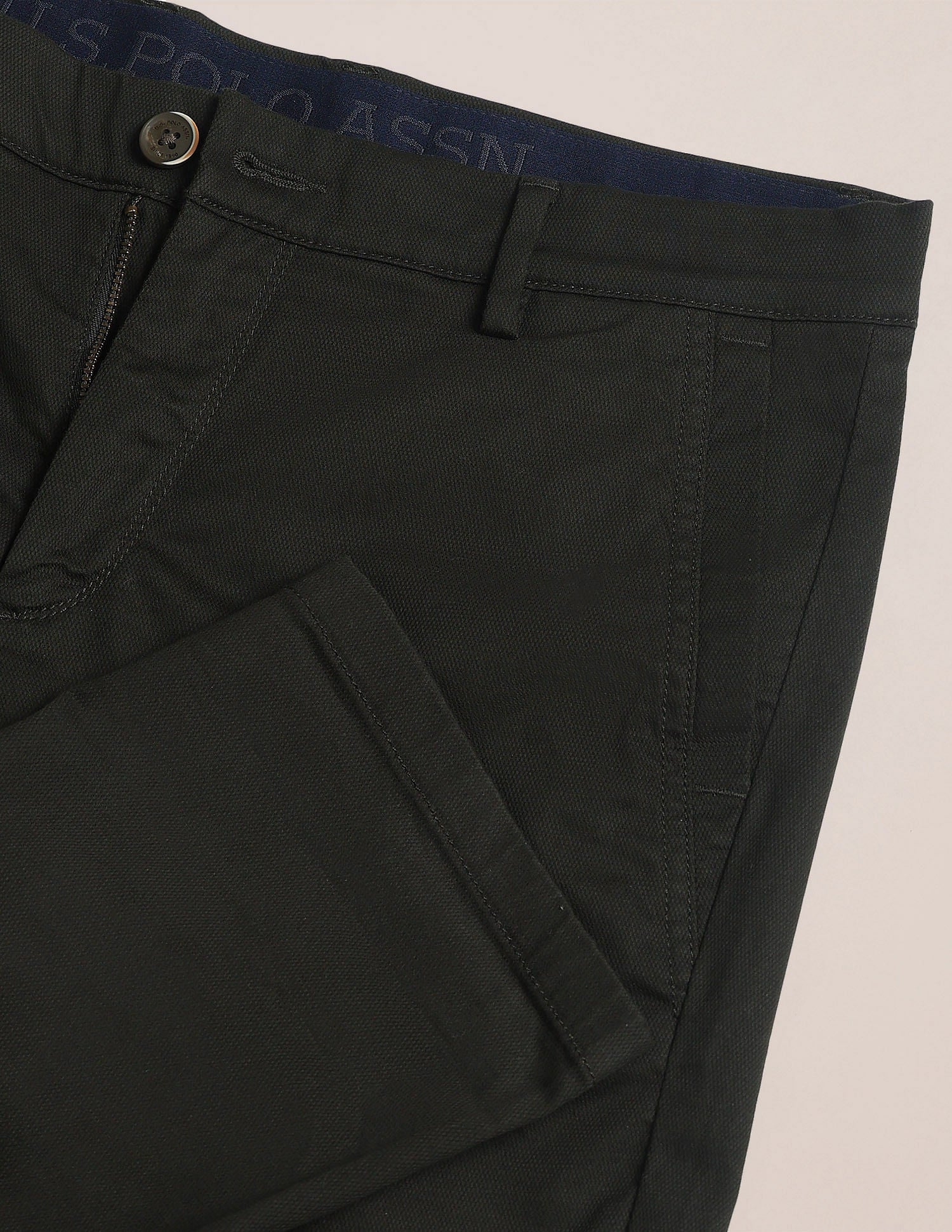 Denver Slim Fit Solid Trousers - Image 2