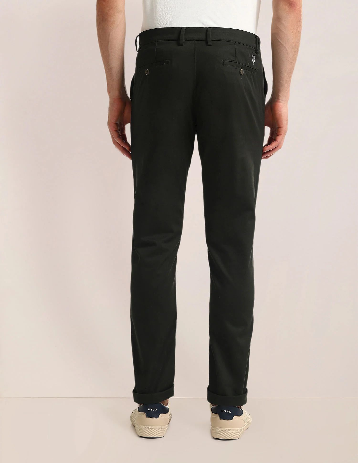 Denver Slim Fit Solid Trousers - Image 5